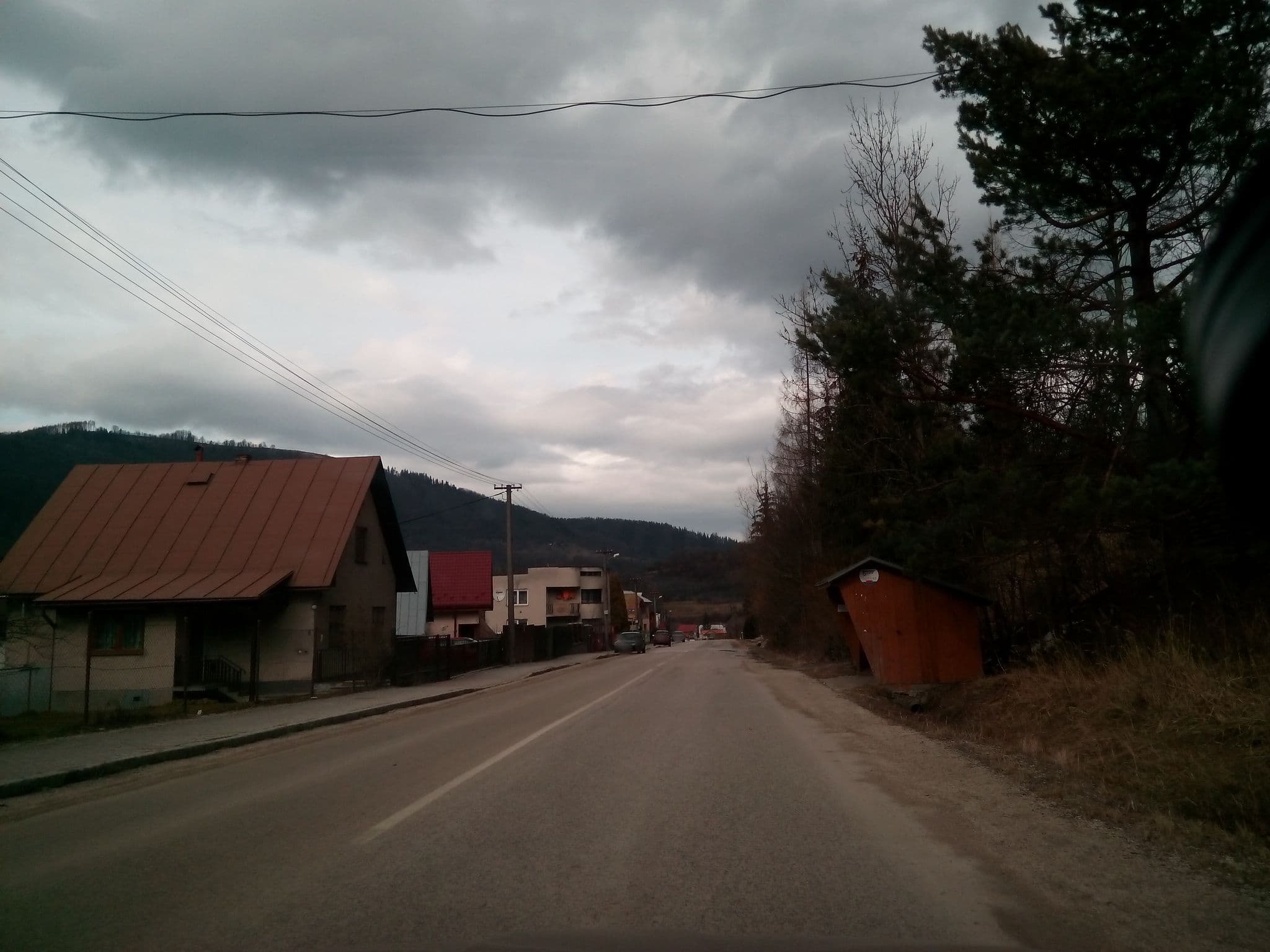 Street view near Chata Tiesňavy, Terchová