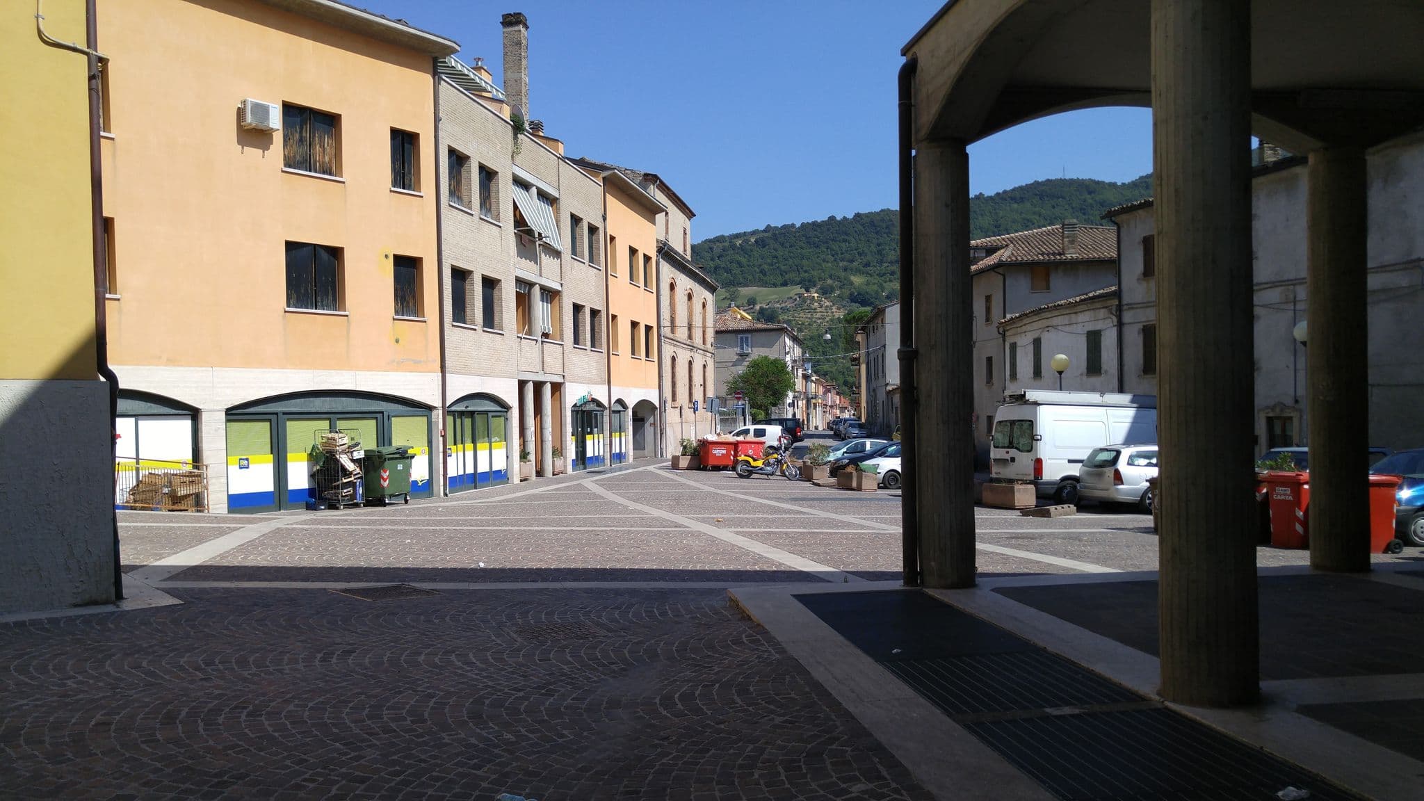 Street view near B & B Casa Filippini, Fossombrone — © sorcrosc (CC BY-SA · Mapillary)