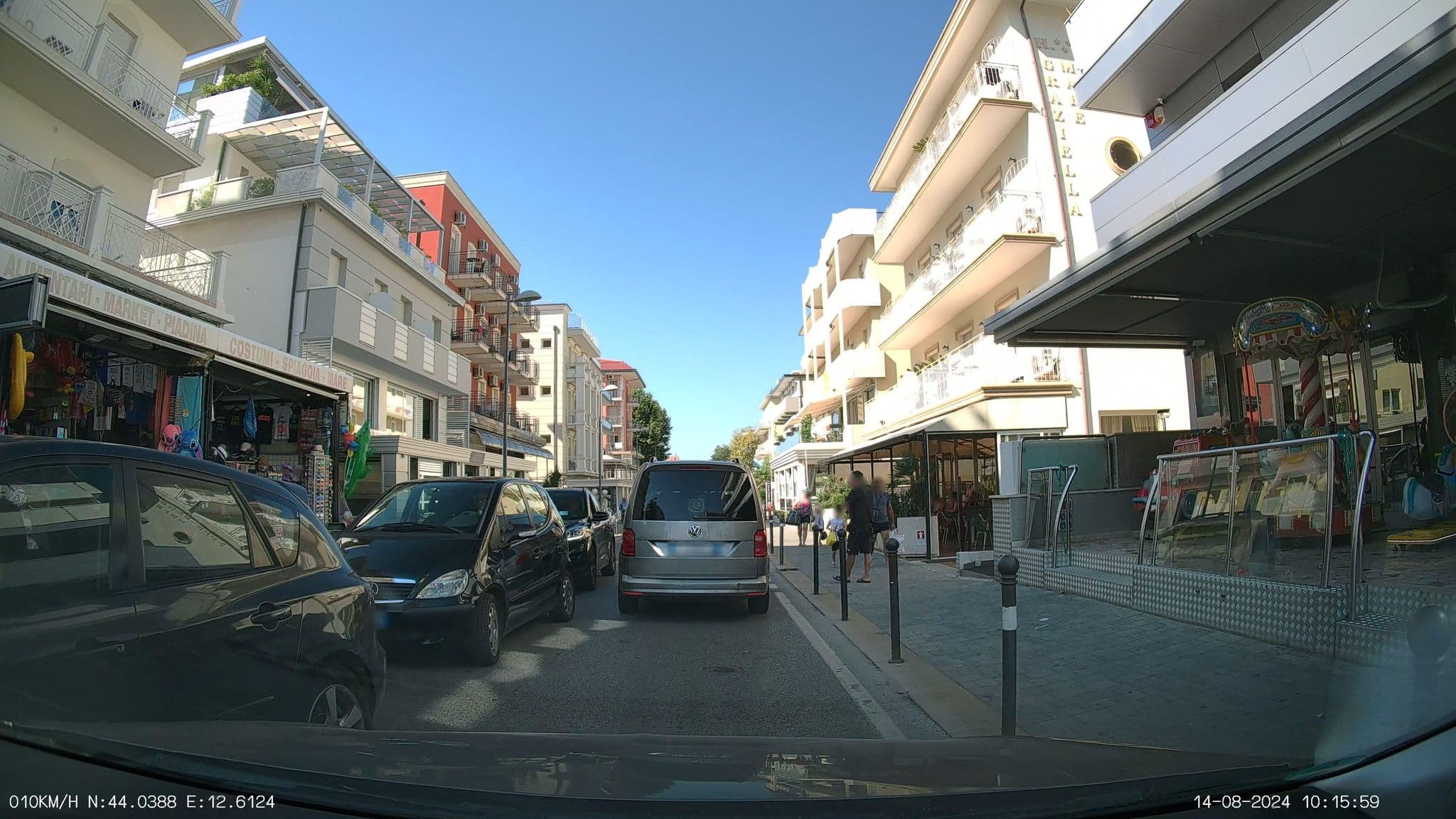 Street view near Hotel Graziella, Rimini — © heetENkoel (CC BY-SA · Mapillary)