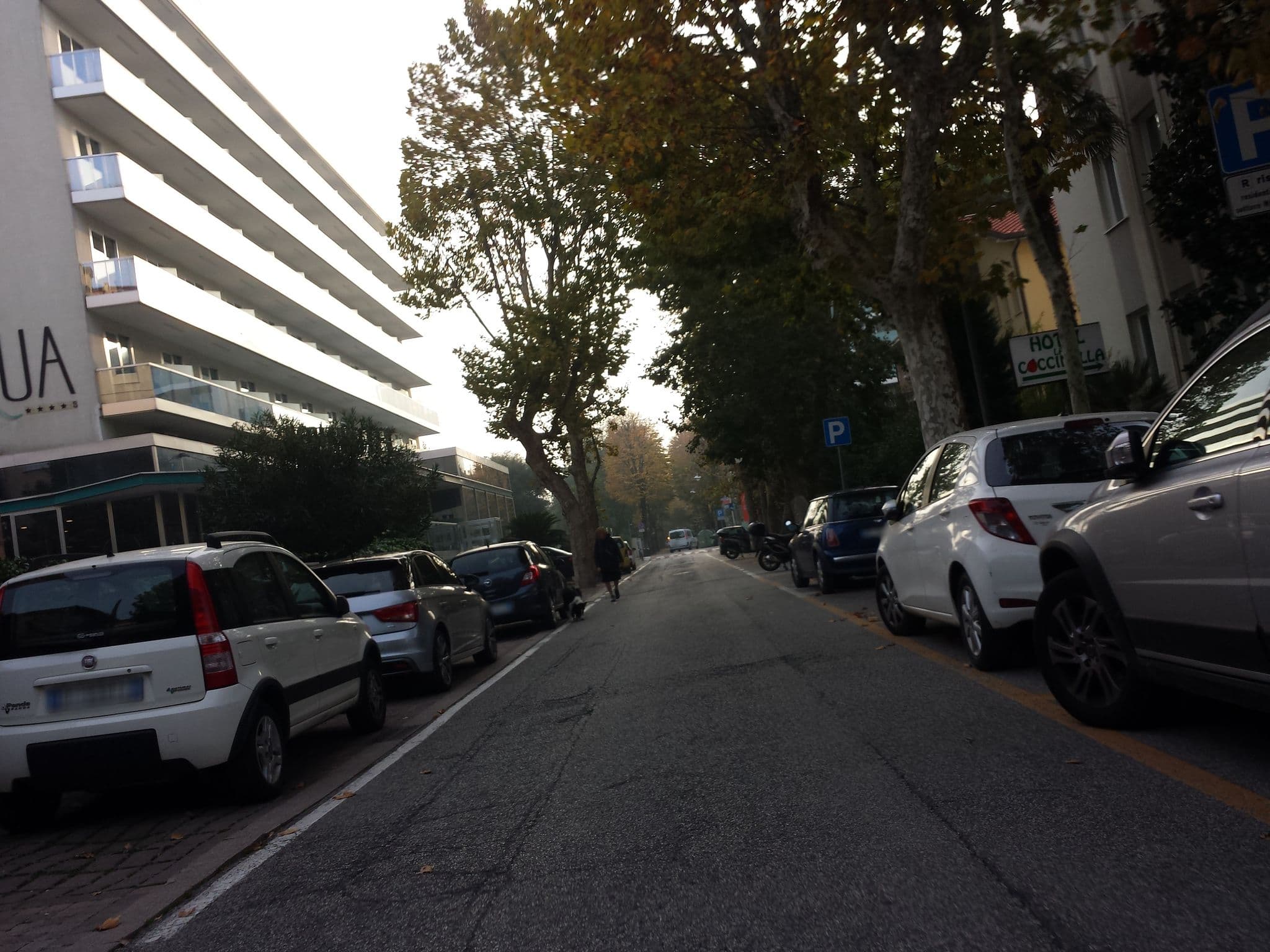 Street view near Hotel Coccinella, Rimini — © marijaackovska (CC BY-SA · Mapillary)