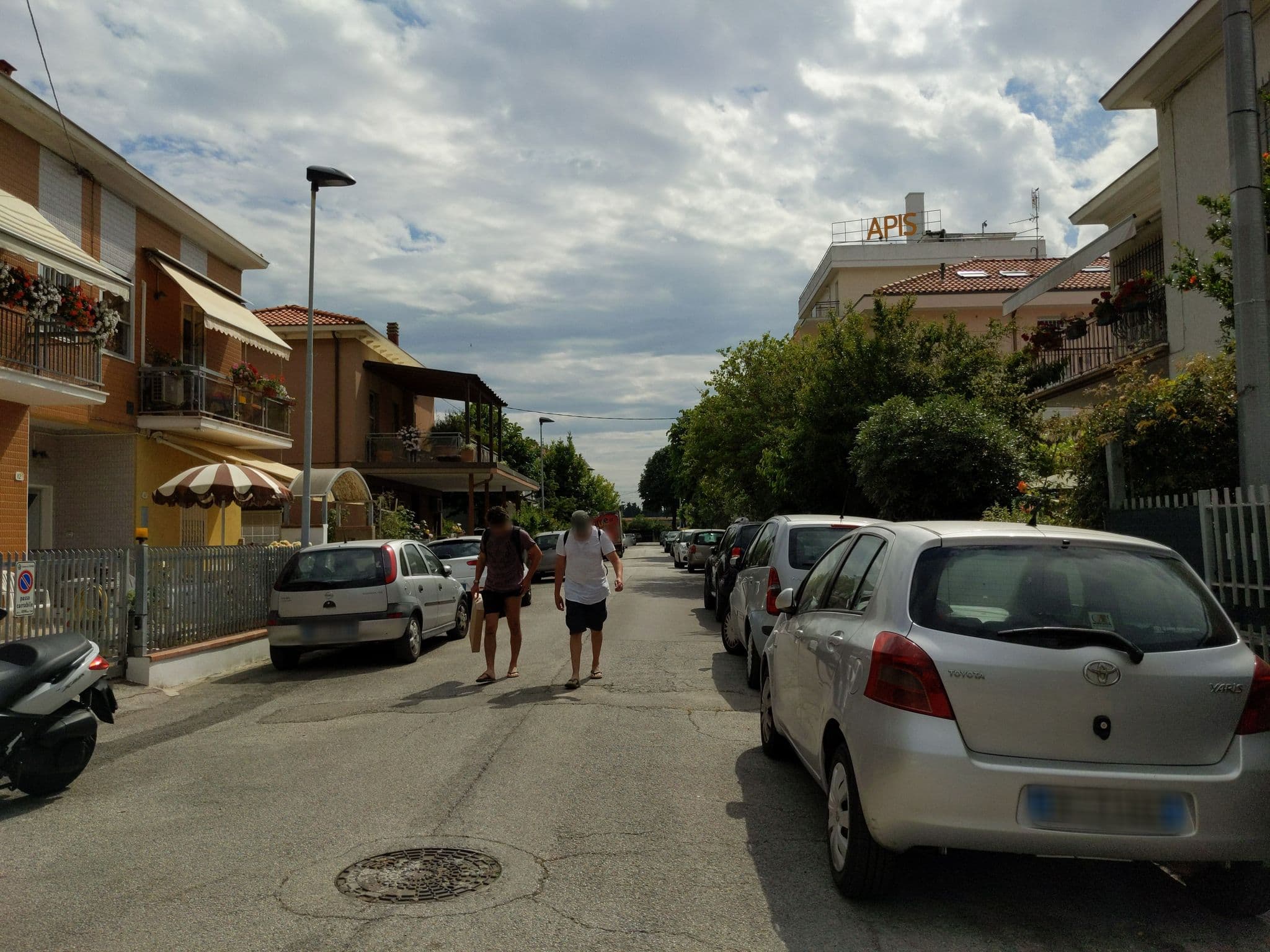 Street view near Pensione Eglis, Rimini — © sorcrosc (CC BY-SA · Mapillary)
