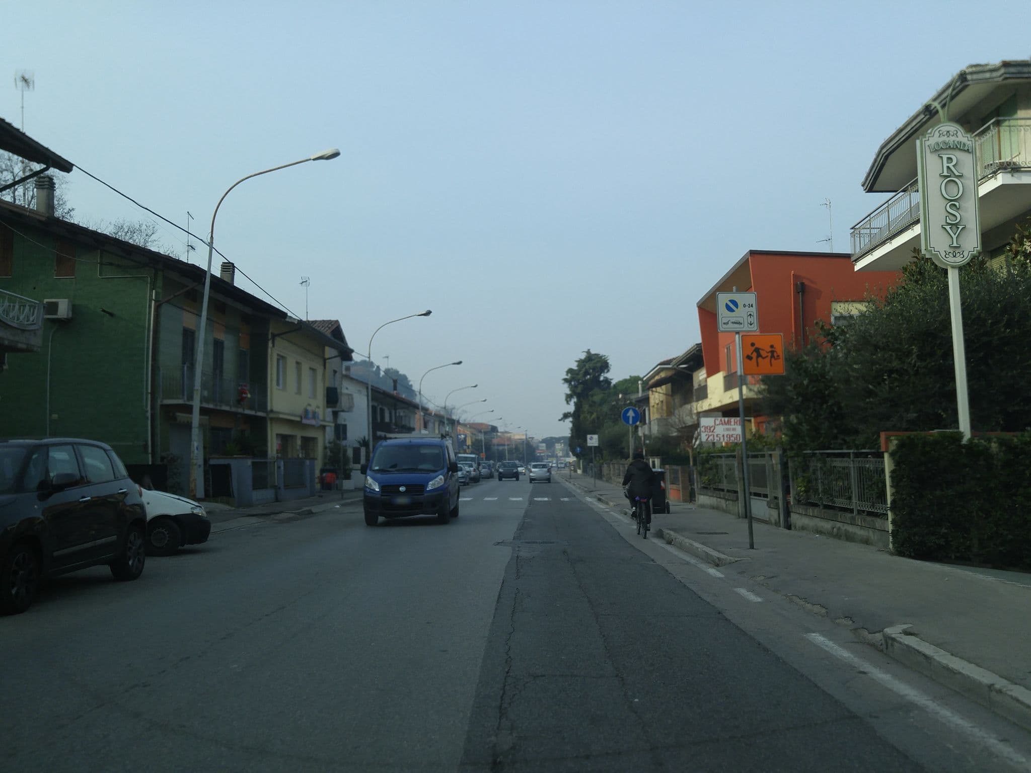 Street view near Locanda Rosy, Cattolica — © sorcrosc (CC BY-SA · Mapillary)