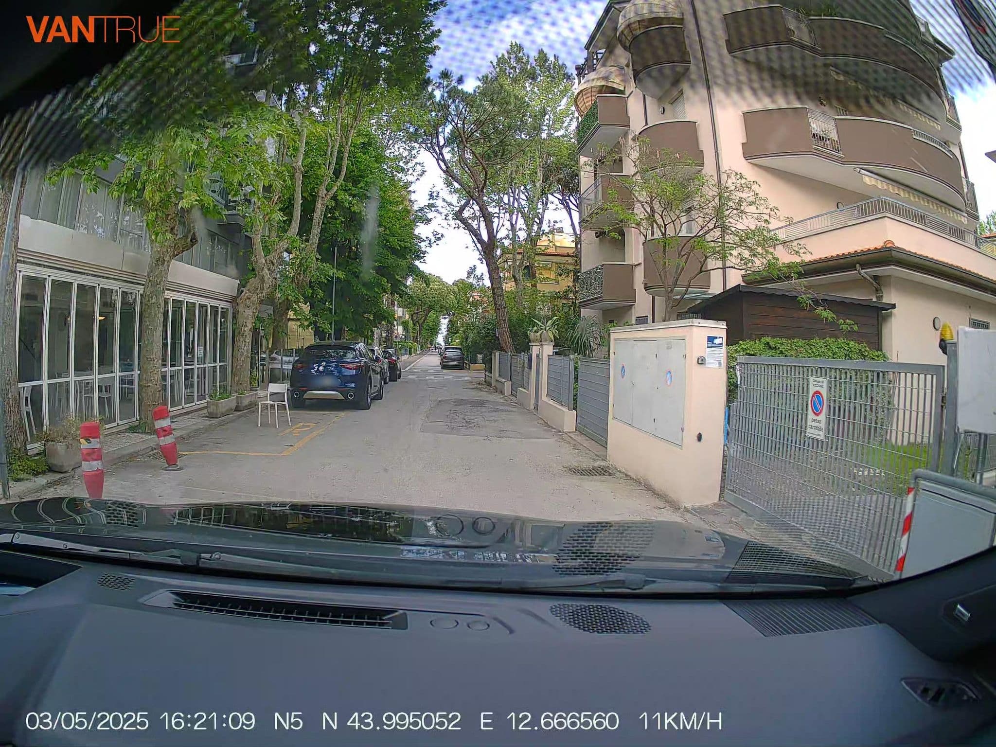 Street view near Hotel Modenese Albergo ***, Riccione — © renaultgt (CC BY-SA · Mapillary)