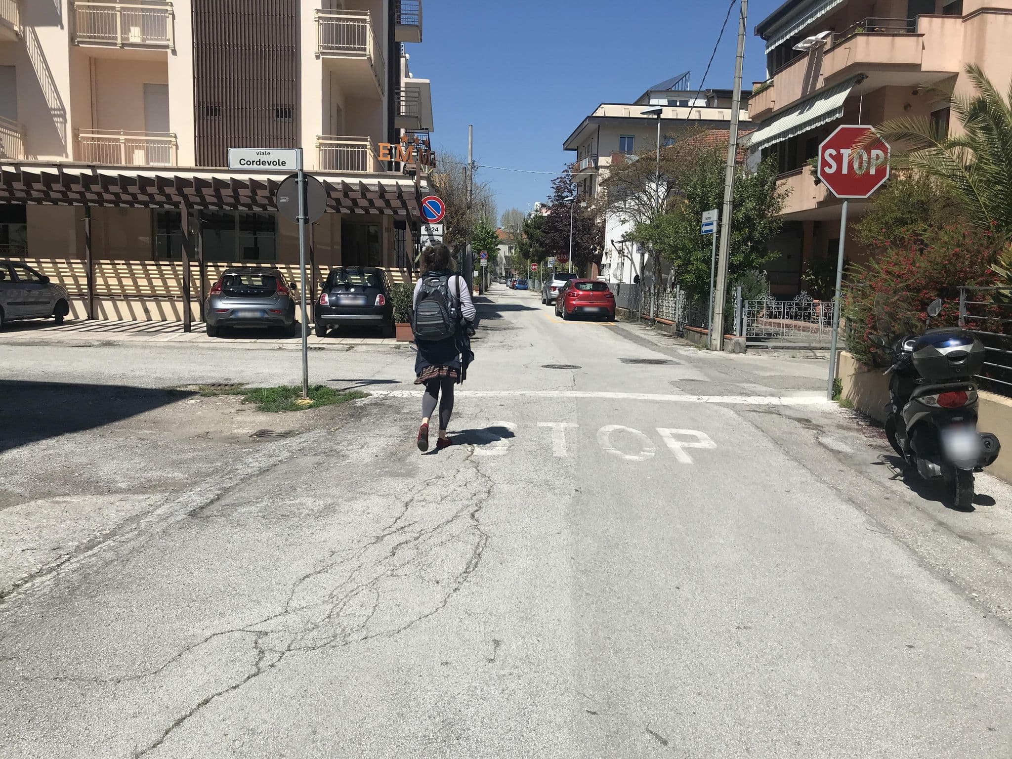 Street view near Hotel Emma Nord, Rimini — © nekozge (CC BY-SA · Mapillary)