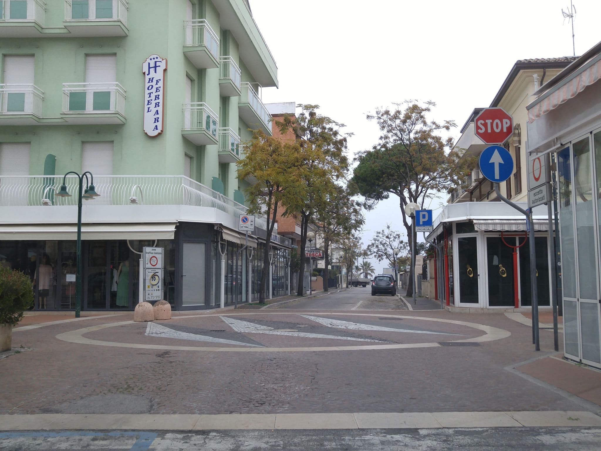 Street view near Hotel Ferrara, Cattolica — © sorcrosc (CC BY-SA · Mapillary)