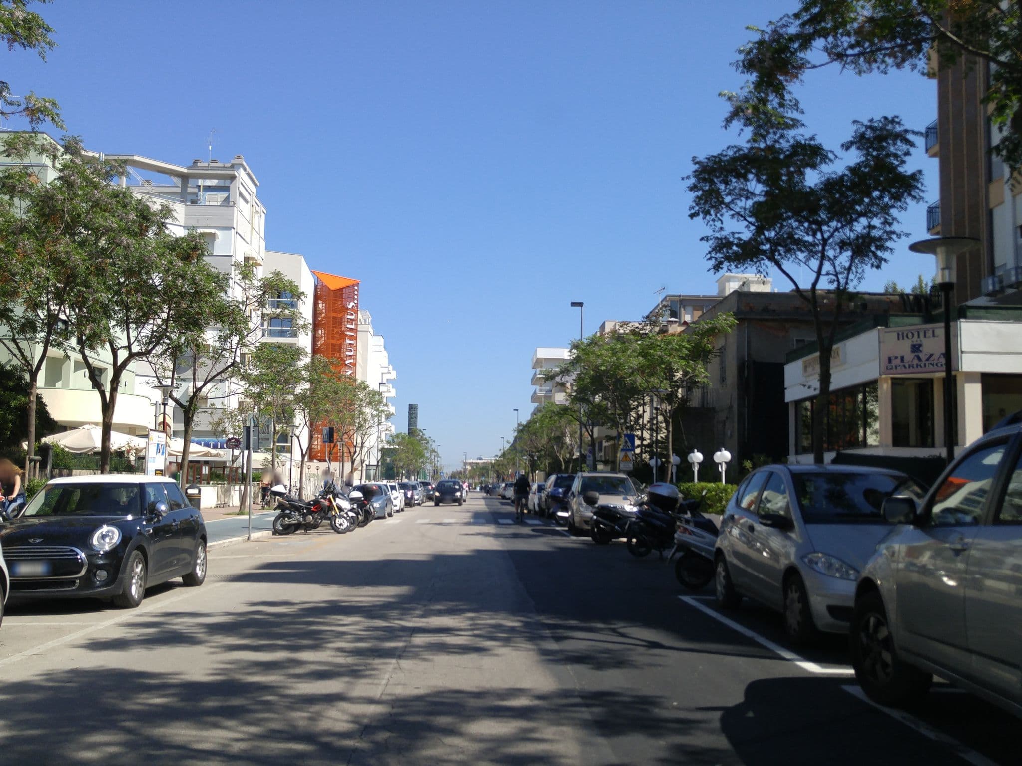 Street view near Hotel Plaza, Pesaro — © sorcrosc (CC BY-SA · Mapillary)