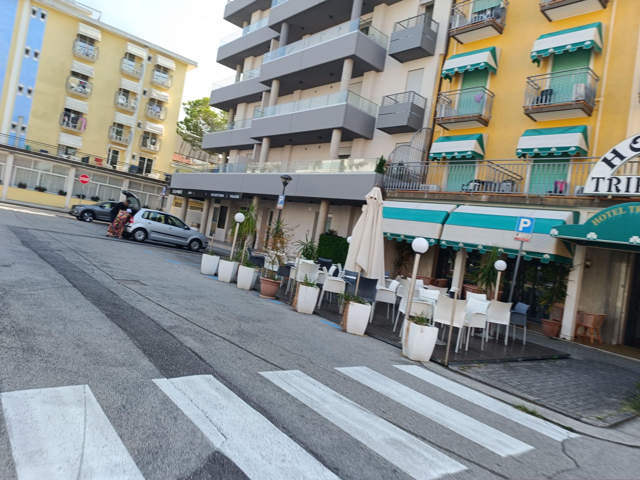 Street view near Pensione Trifoglio, Lido di Jesolo — © Duro (CC BY-SA · Mapillary)