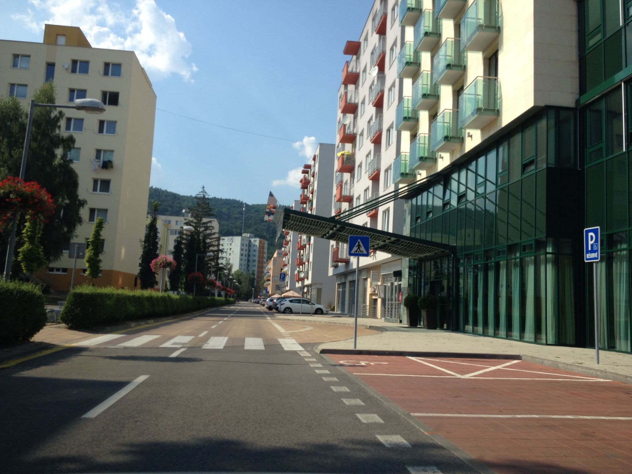 Street view near Alexandra Hotel, Púchov — © georgo (CC BY-SA · Mapillary)