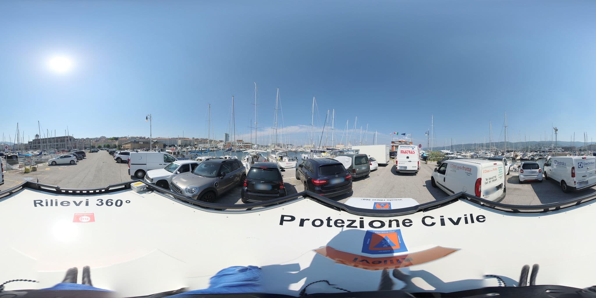 Street view near San Giusto Sea Center - Società Per Azioni, Trieste — © Protezione_Civile_FVG_Rilievi (CC BY-SA · Mapillary)