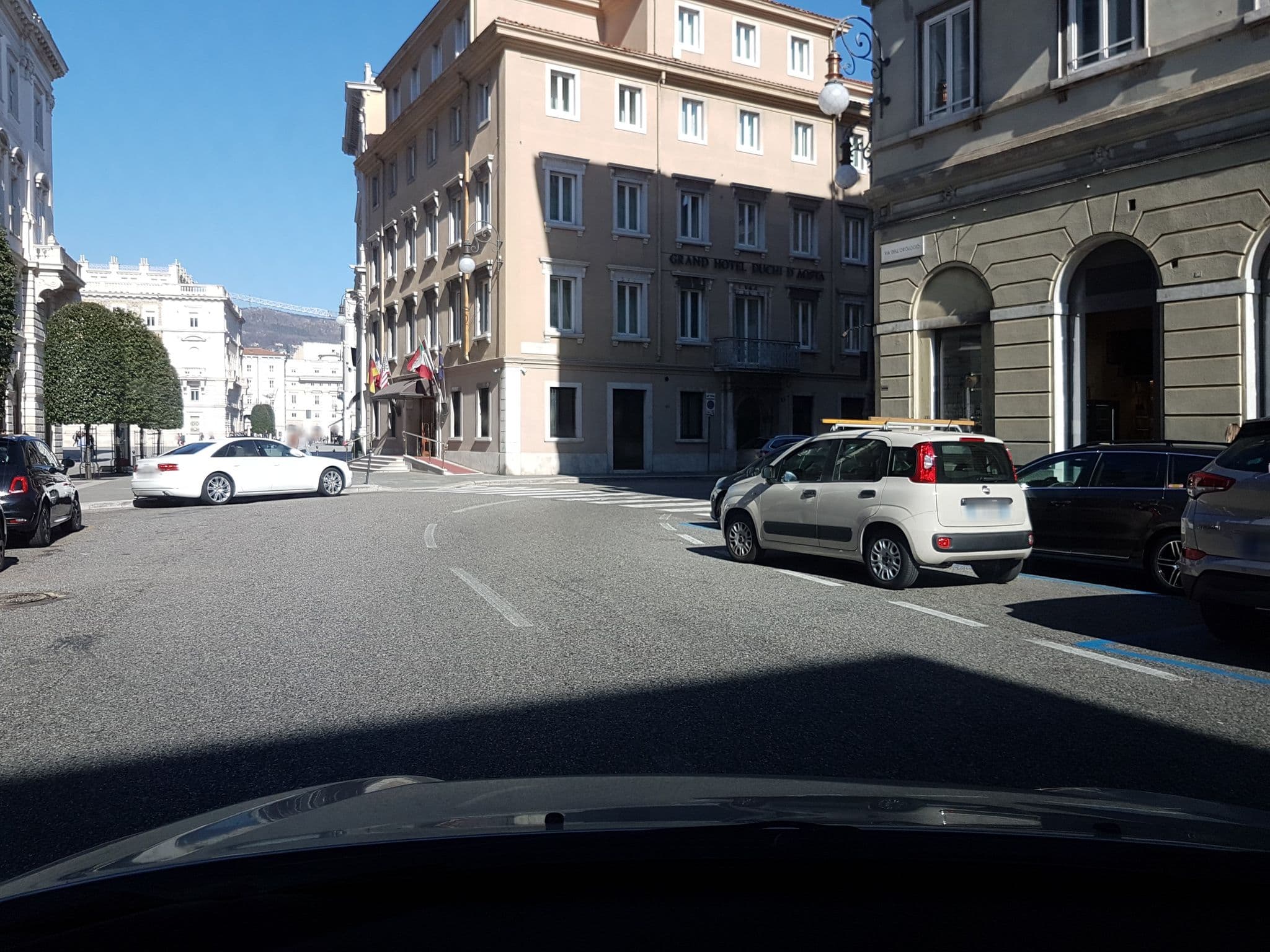Street view near Piazza Grande City Residence, Trieste — © damjang (CC BY-SA · Mapillary)