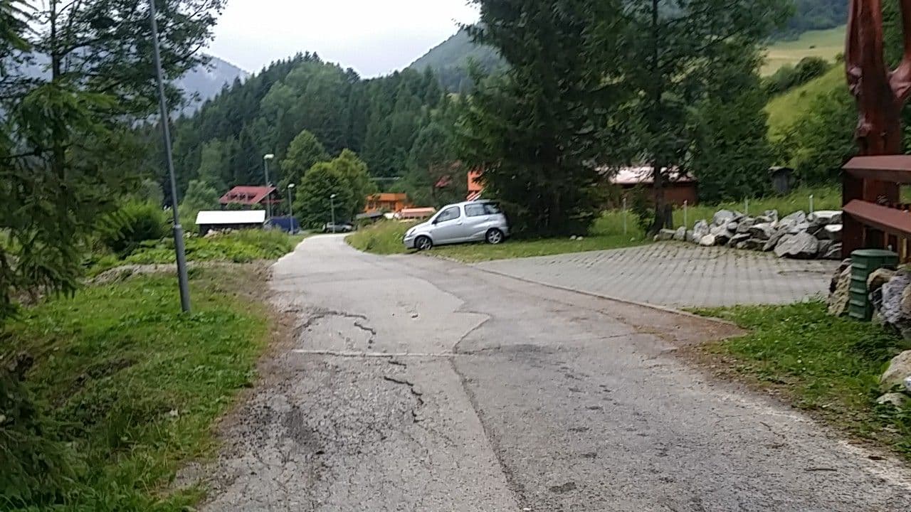 Street view near Chata pod Skalným mestom, Terchová
