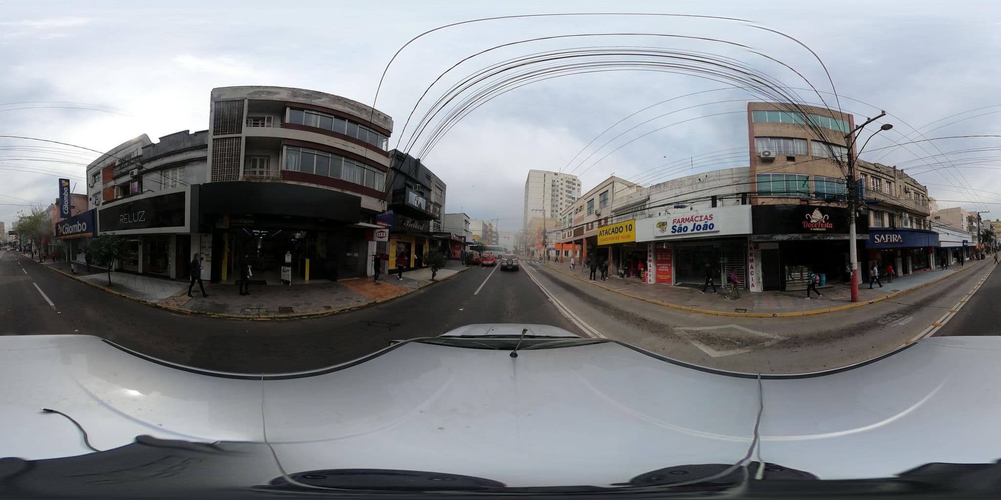 Street view near Hotel Santa Maria, Santa Maria — © santamariense (CC BY-SA · Mapillary)