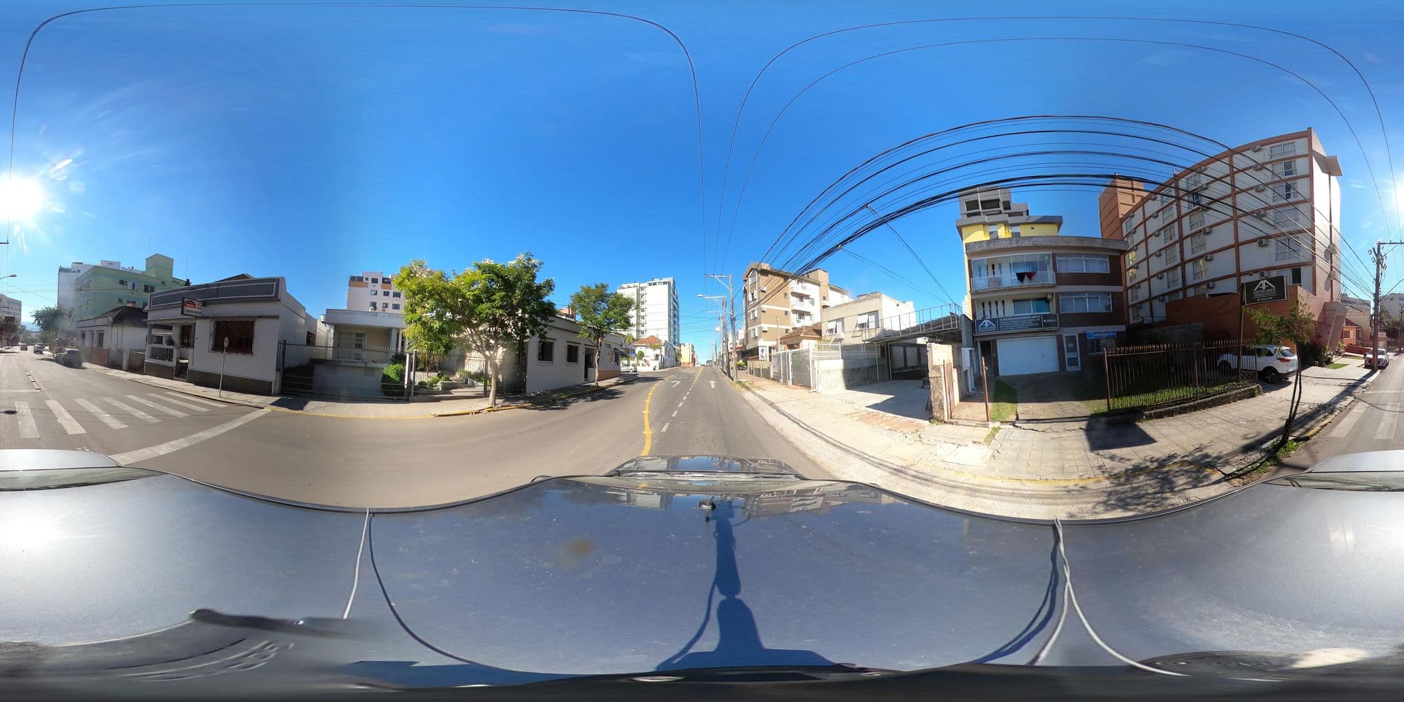 Street view near Altodomo Hotel, Santa Maria — © santamariense (CC BY-SA · Mapillary)