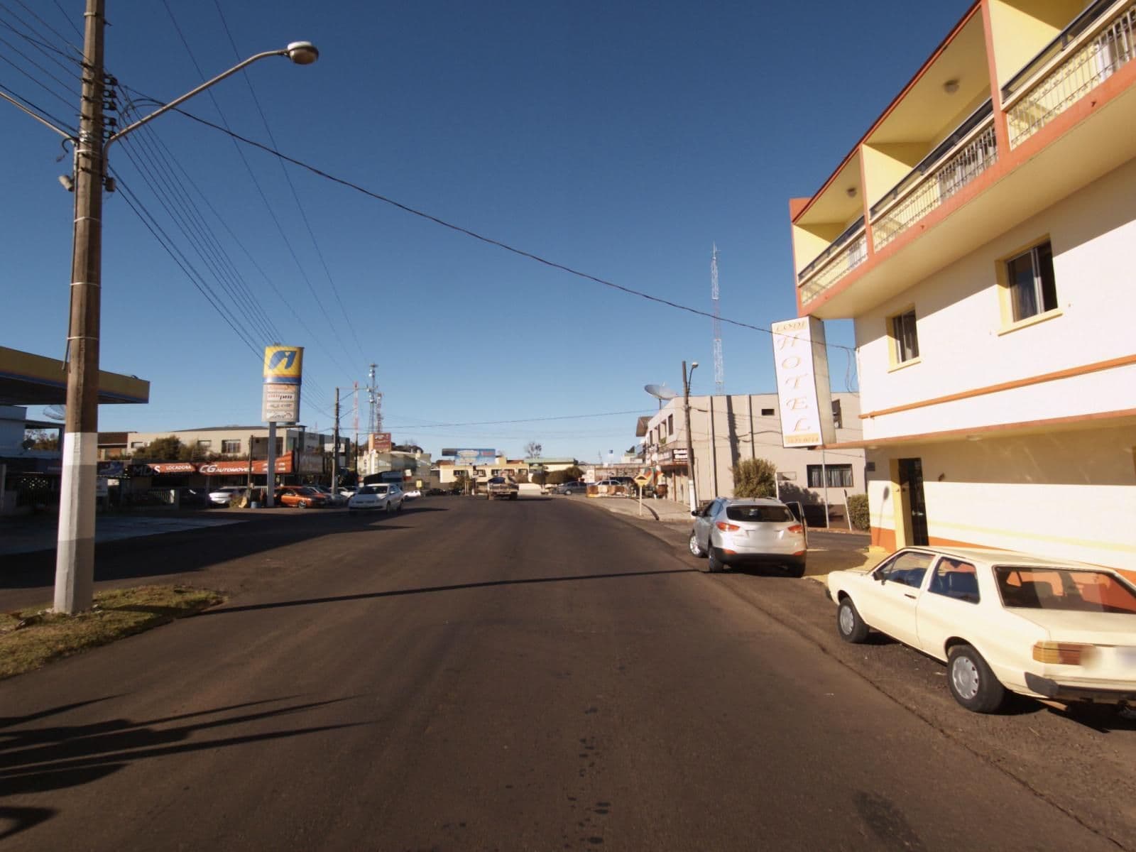 Street view near Hotel Lodi, São Miguel d'Oeste — © projevias (CC BY-SA · Mapillary)