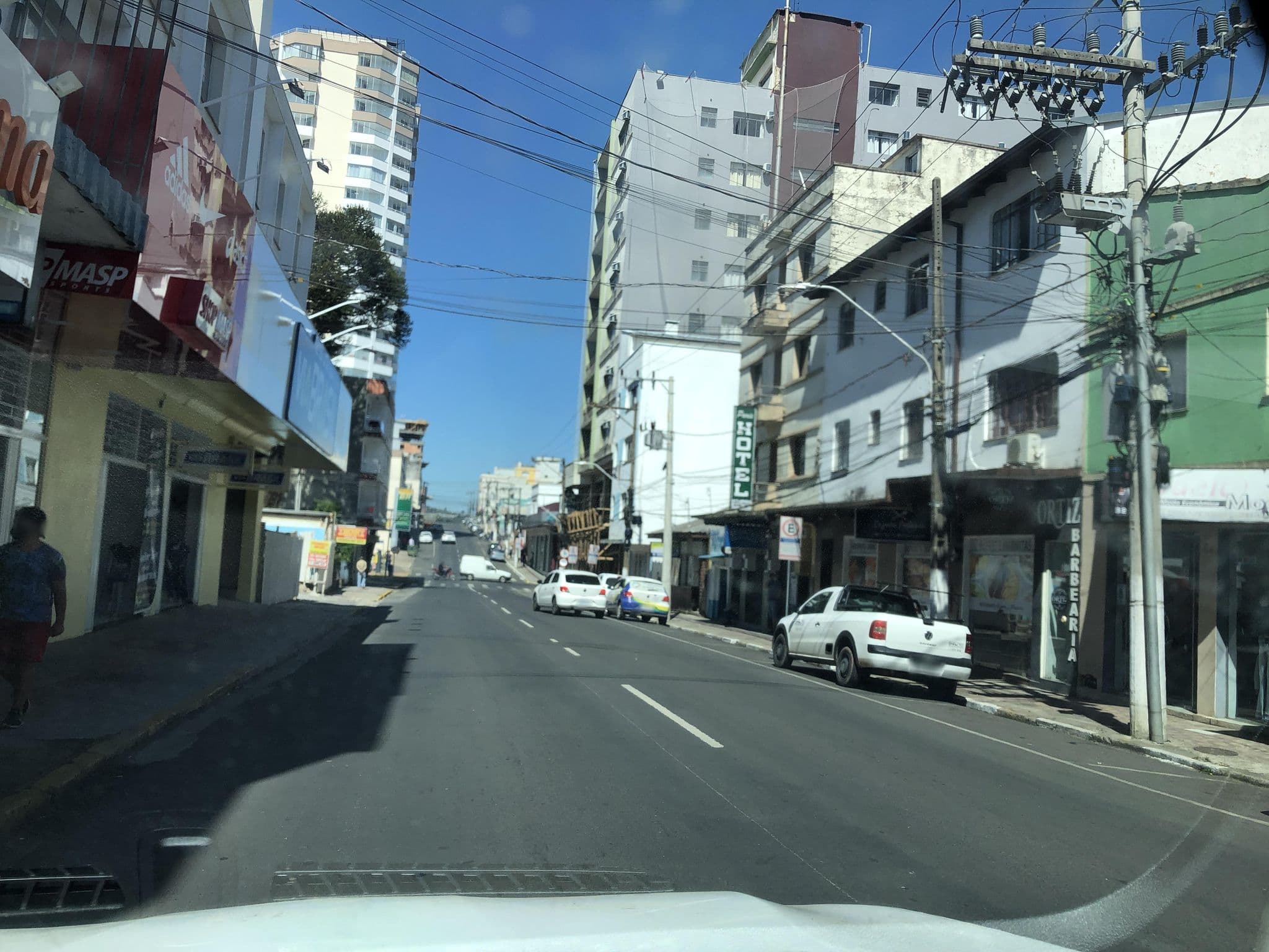 Street view near Palace Hotel Serrano, Lages — © alantiagofelipe (CC BY-SA · Mapillary)