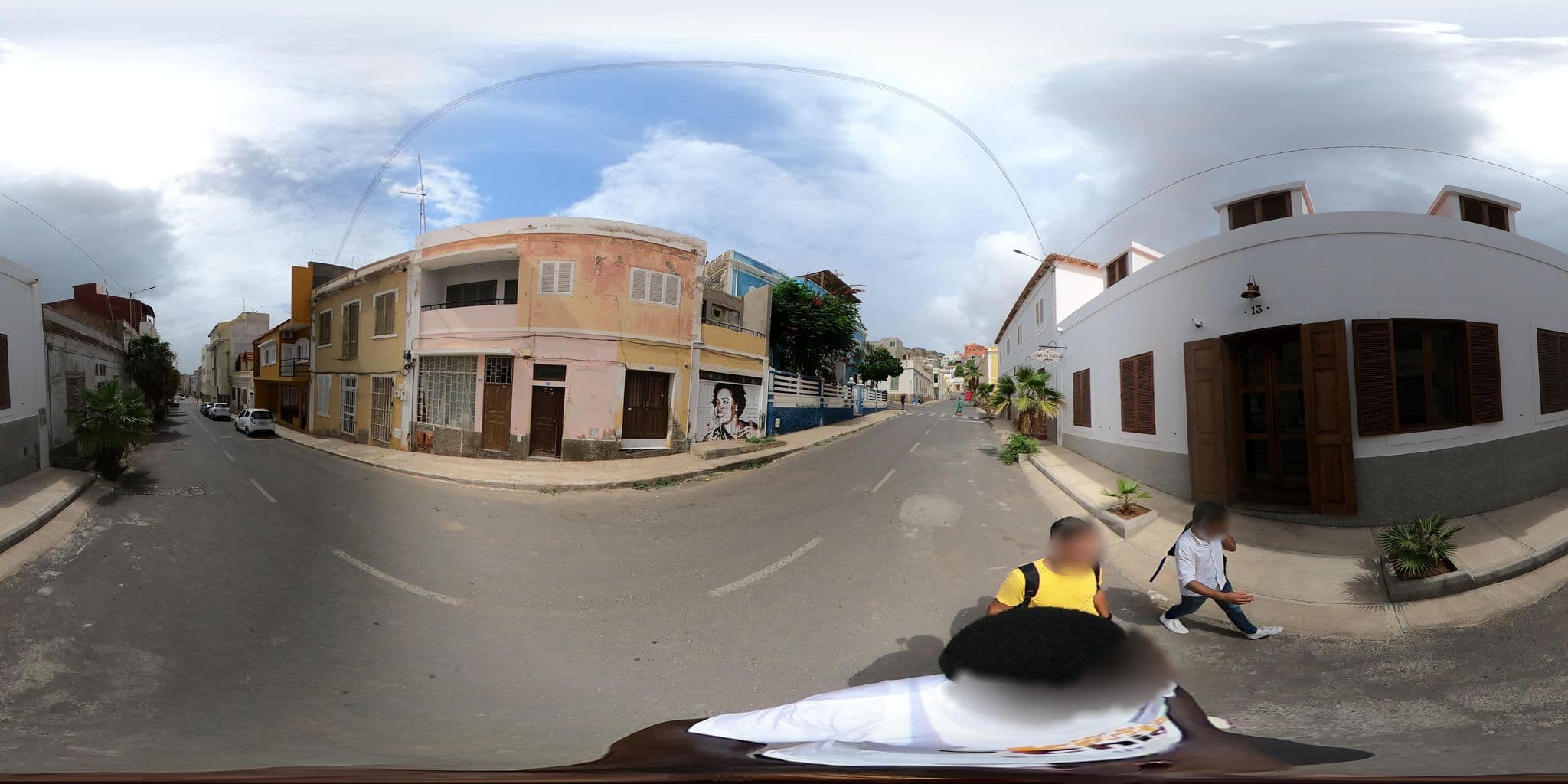 Street view near Casa da Djedja, City Center of Mindelo — © Oralio (CC BY-SA · Mapillary)