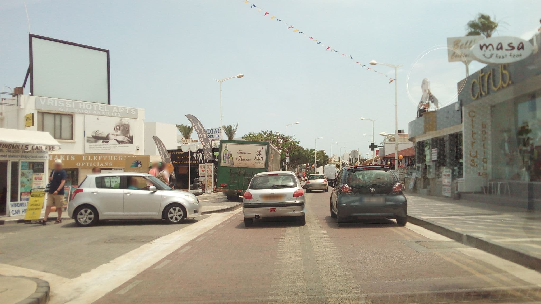 Street view near Tsiolakis Vryssi Hotel Apts, Protaras