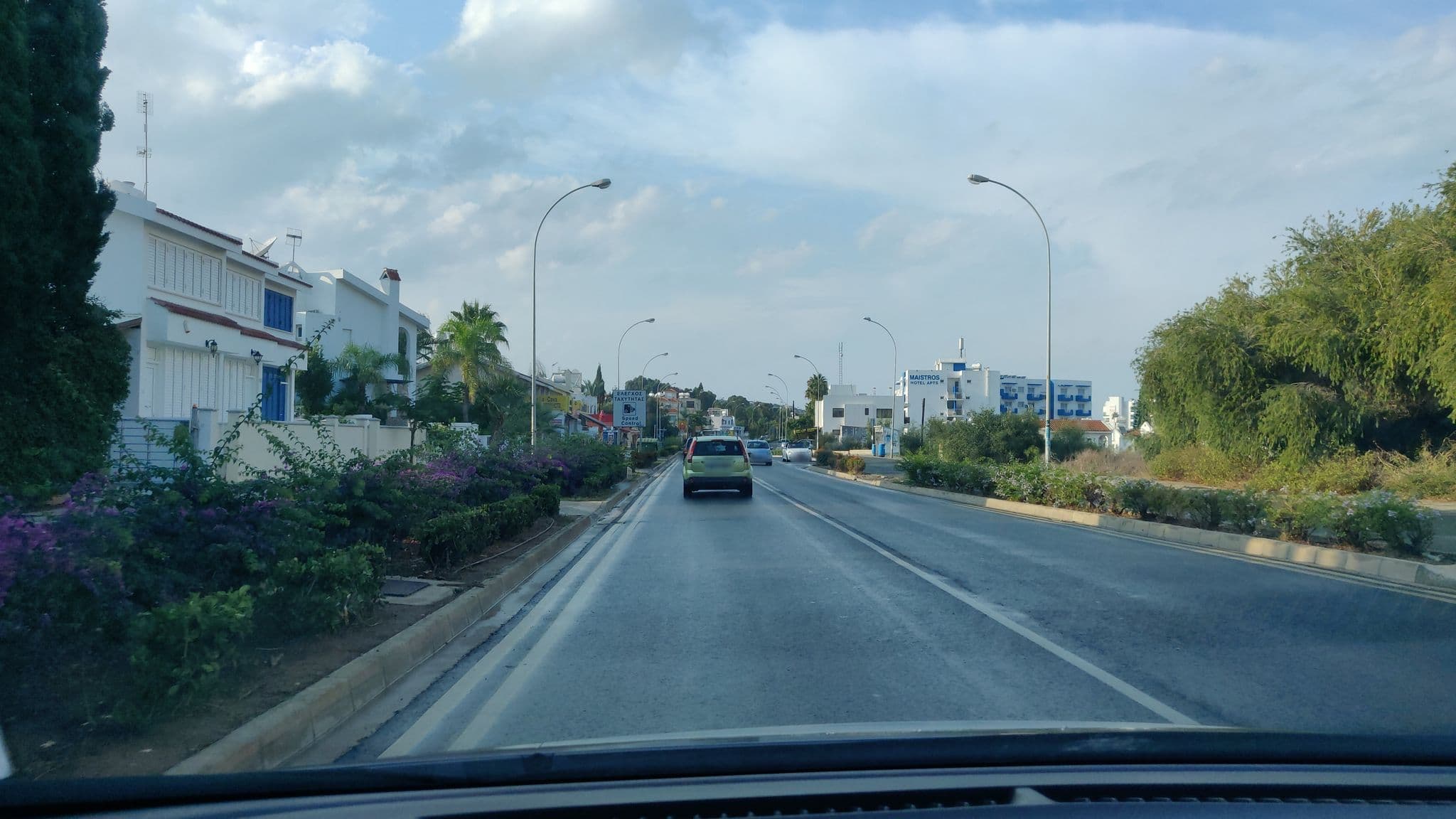 Street view near Cavo Zoe Seaside Hotel, Protaras