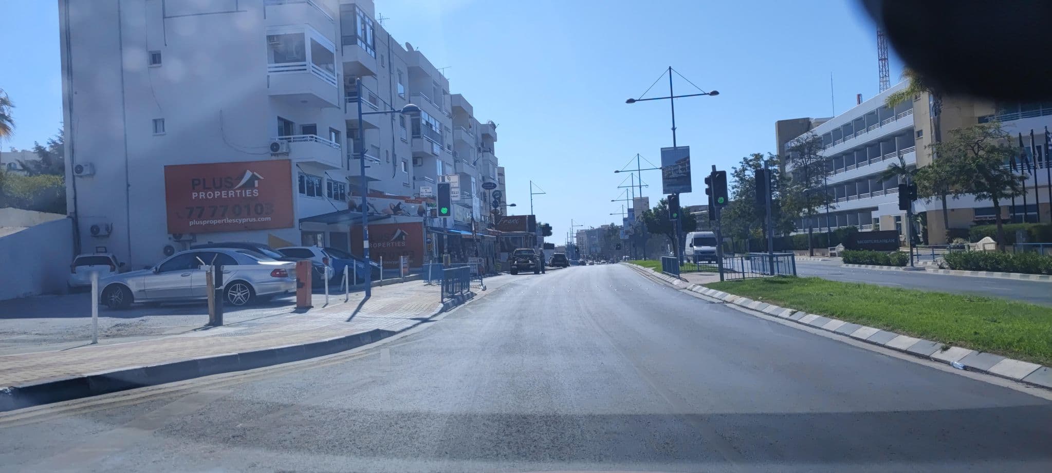 Street view near Amathusia Beach Apts, Ágios Týchon — © WhanTwo (CC BY-SA · Mapillary)