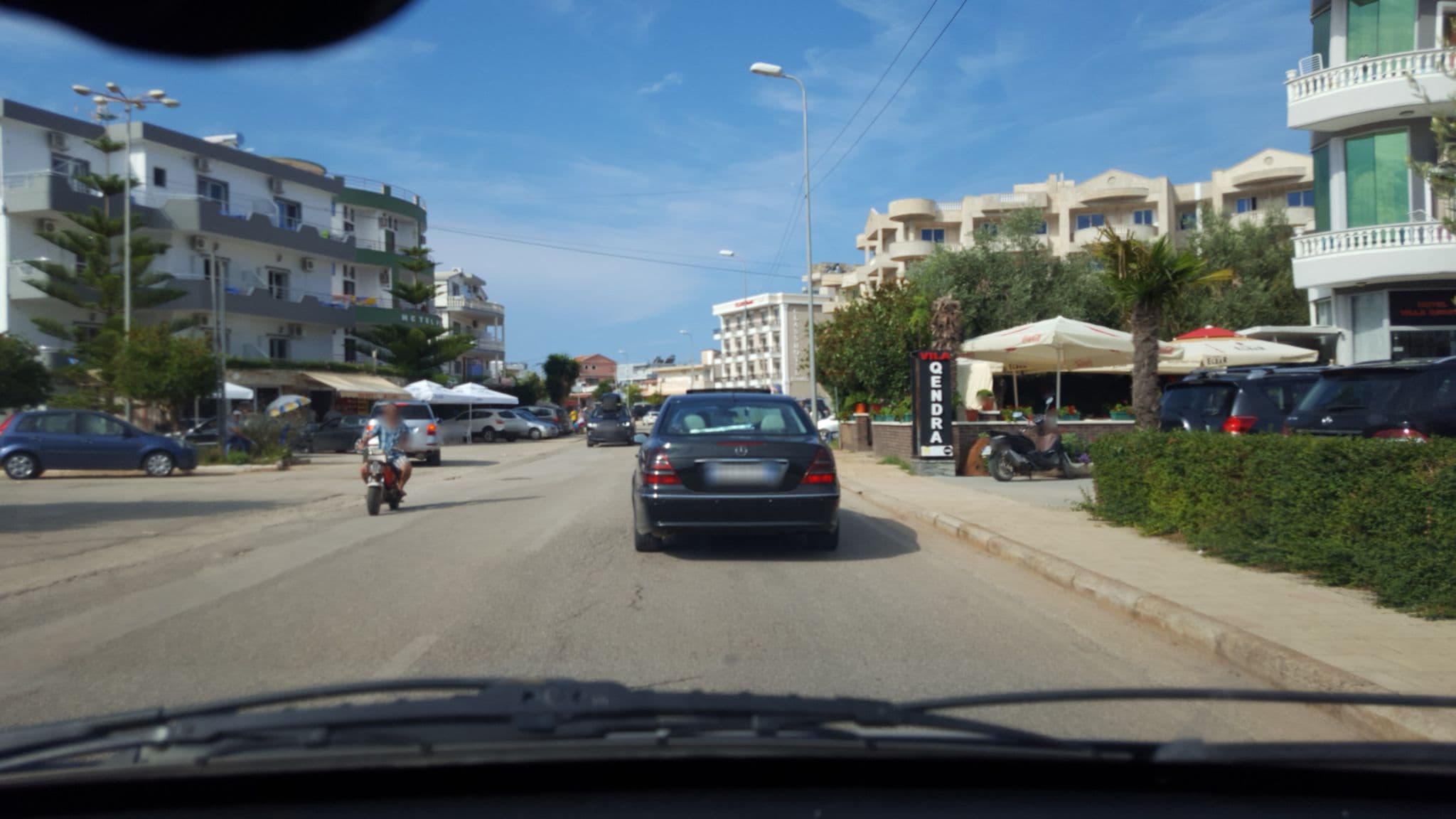 Street view near Hotel Villa Qendra, Ksamil — © denisju_osm (CC BY-SA · Mapillary)