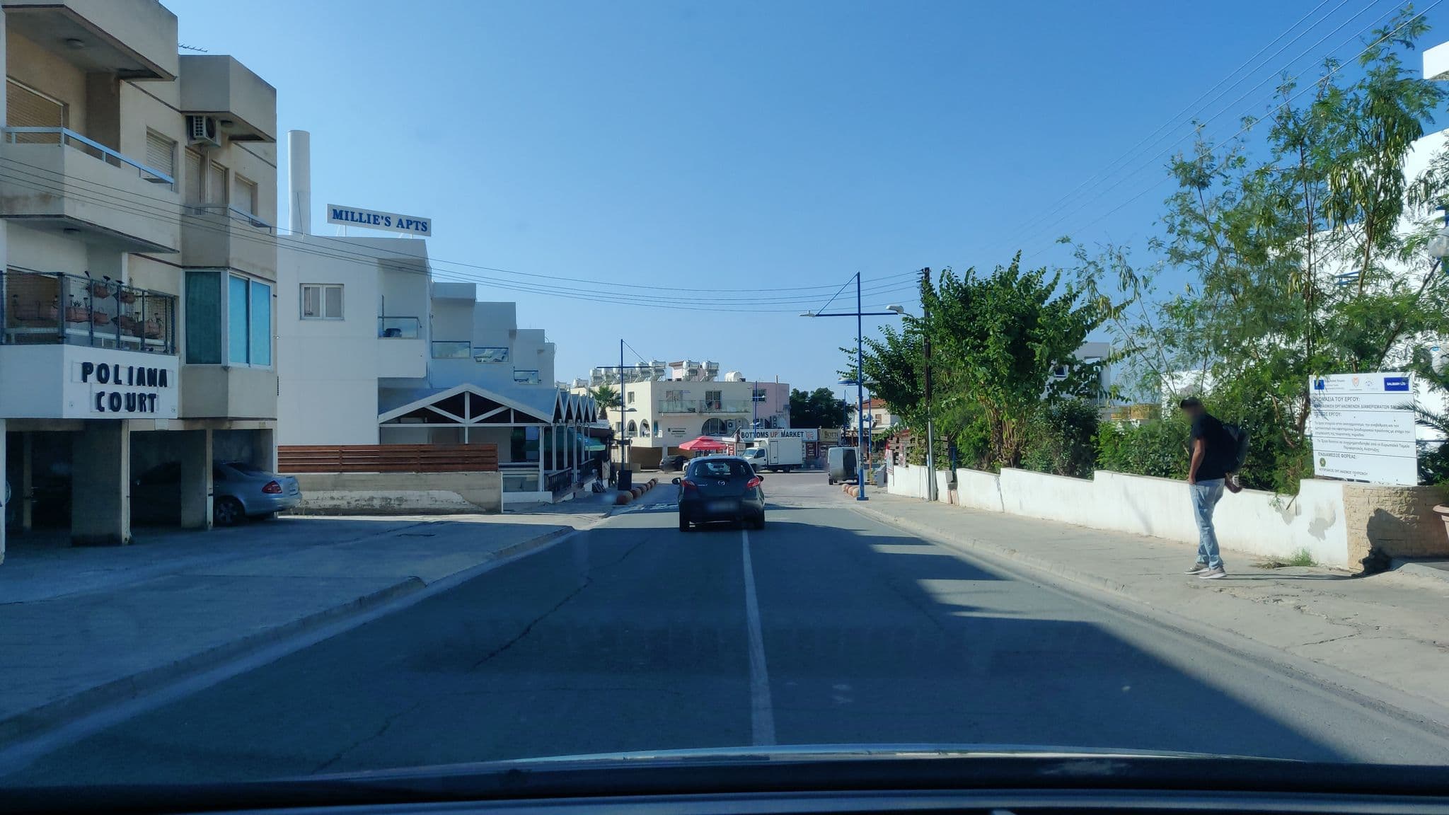 Street view near Salmary Hotel Apartments, Ayia Napa — © chaikovsky (CC BY-SA · Mapillary)