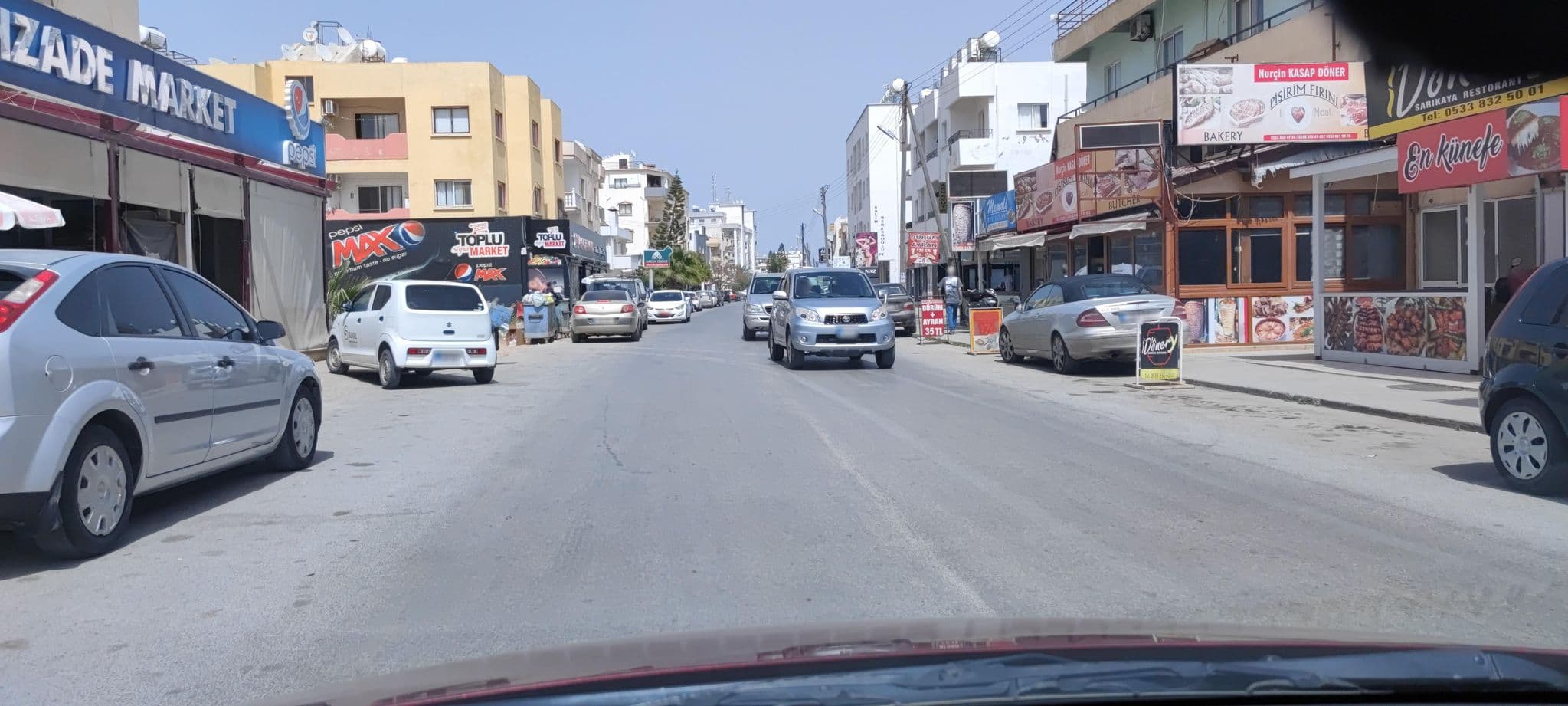 Street view near Cyprus Hotel, Famagusta — © WhanTwo (CC BY-SA · Mapillary)