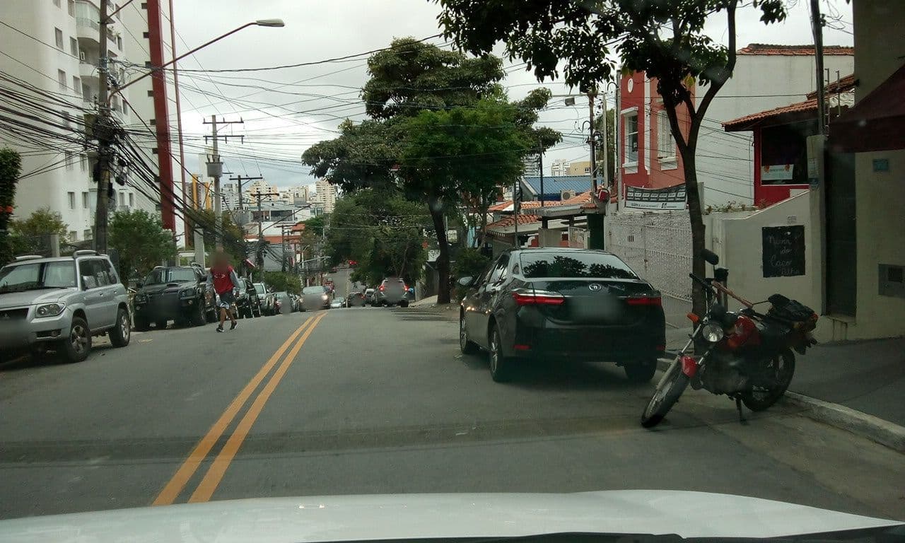 Street view near Sampa Hostel, Pinheiros — © thierrytelenav (CC BY-SA · Mapillary)