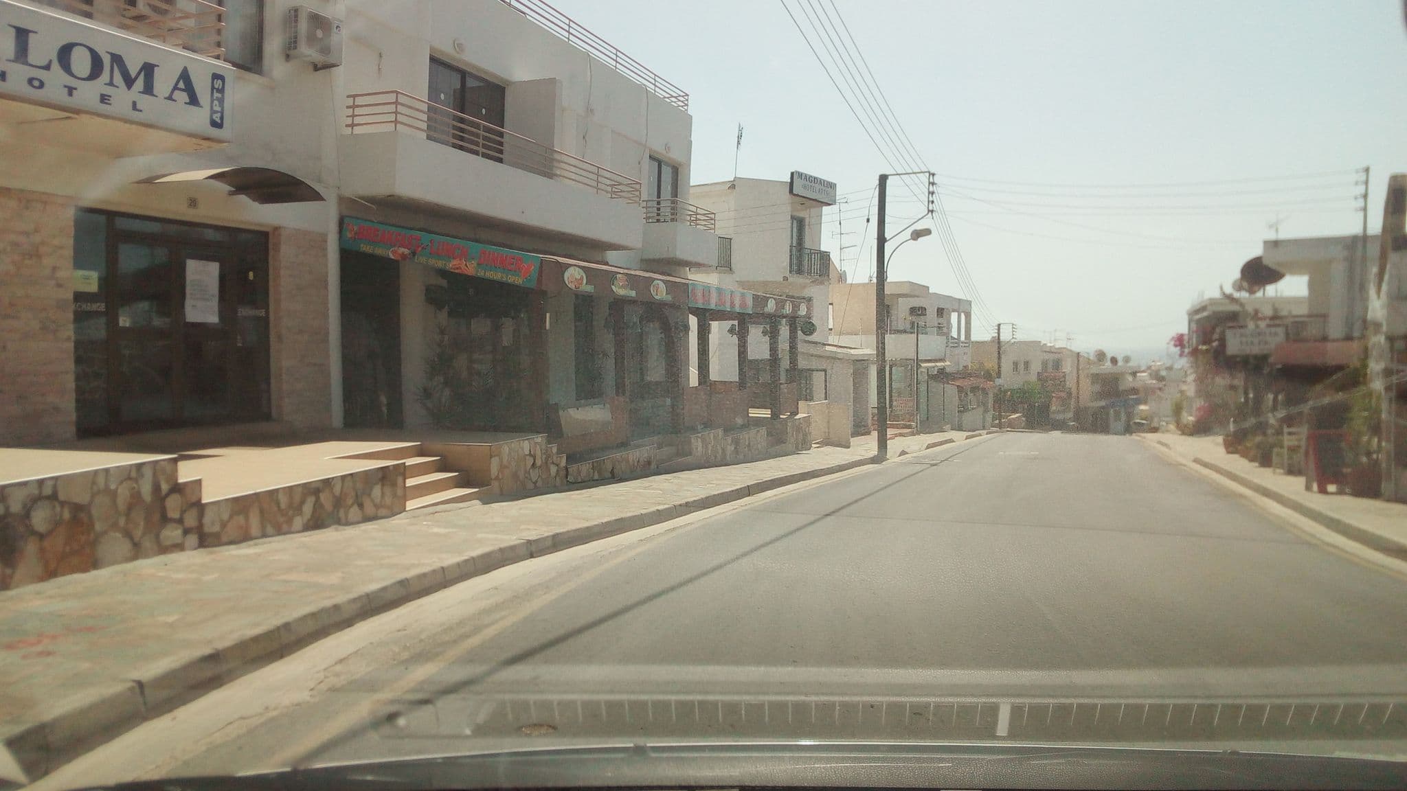 Street view near Paloma Hotel Apartments, Ayia Napa — © stpkyriakou (CC BY-SA · Mapillary)