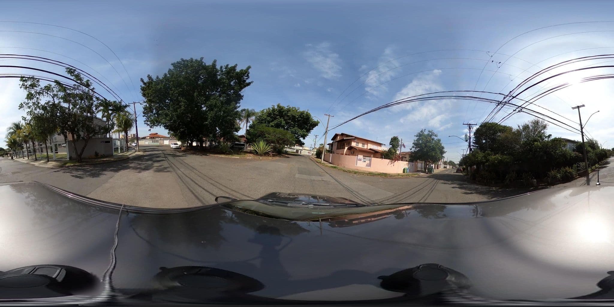Street view near Hostel Chaplins, Campinas — © jmfaria (CC BY-SA · Mapillary)