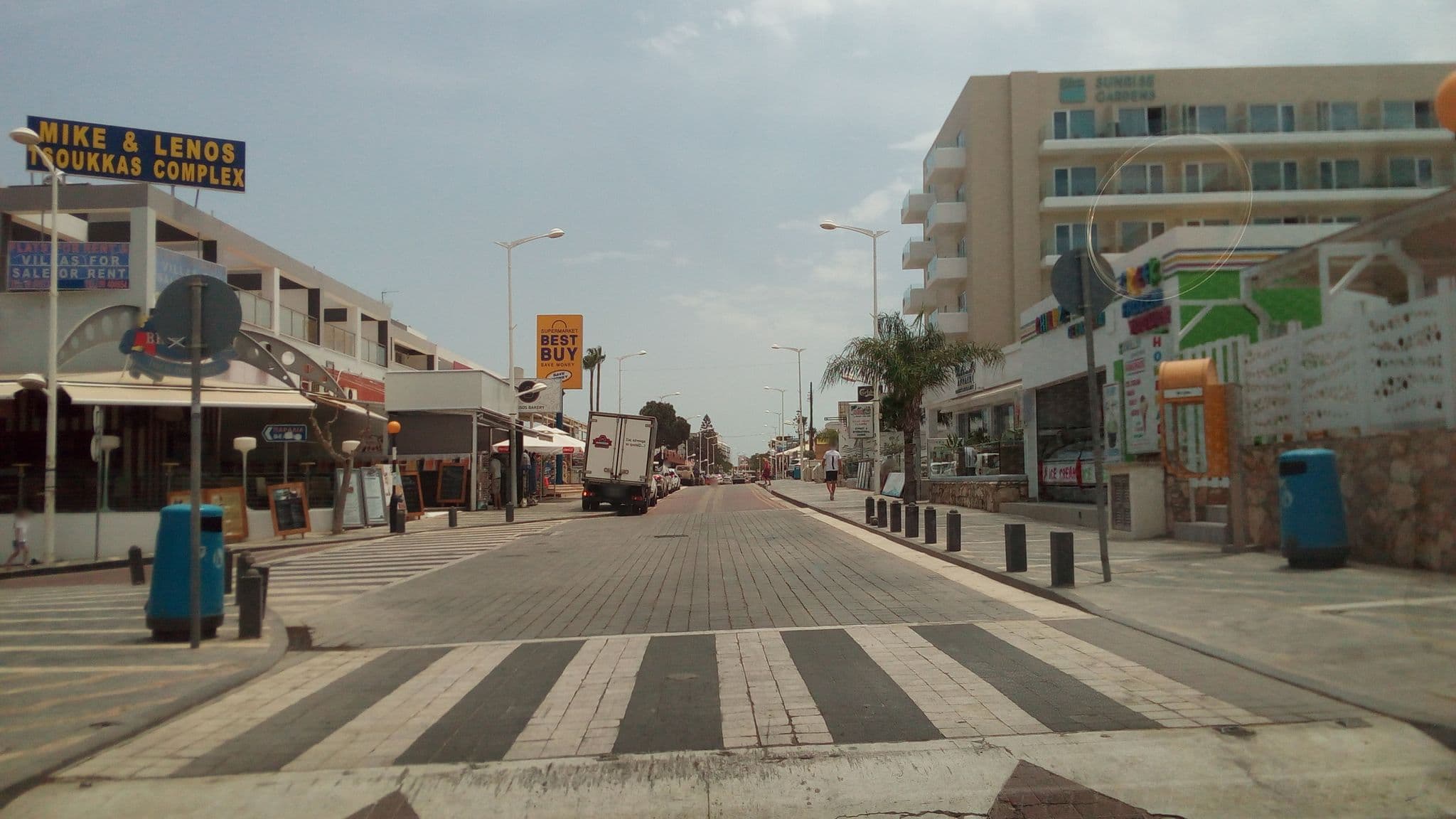 Street view near Seafront Apartment 2, Protaras — © stpkyriakou (CC BY-SA · Mapillary)