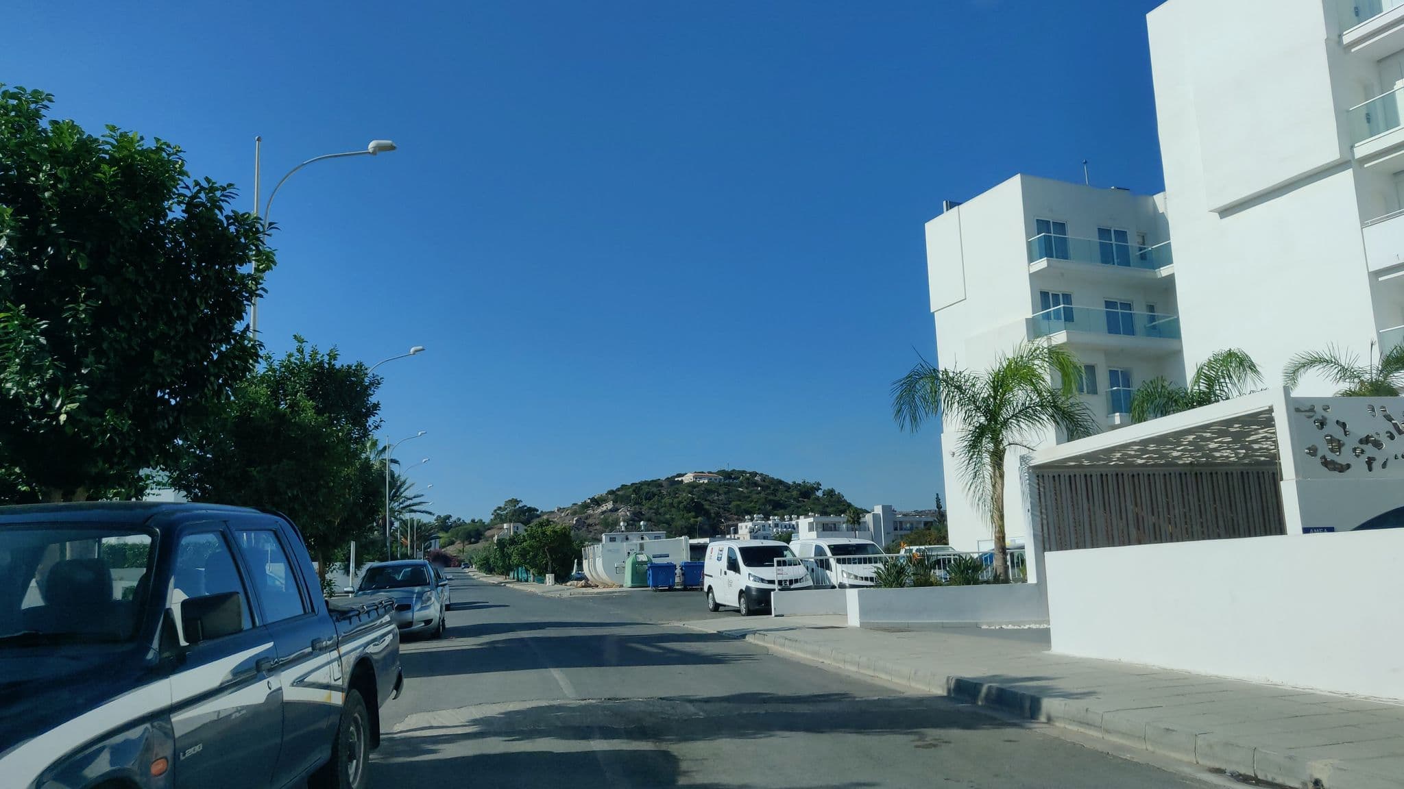 Street view near The King Jason, Protaras