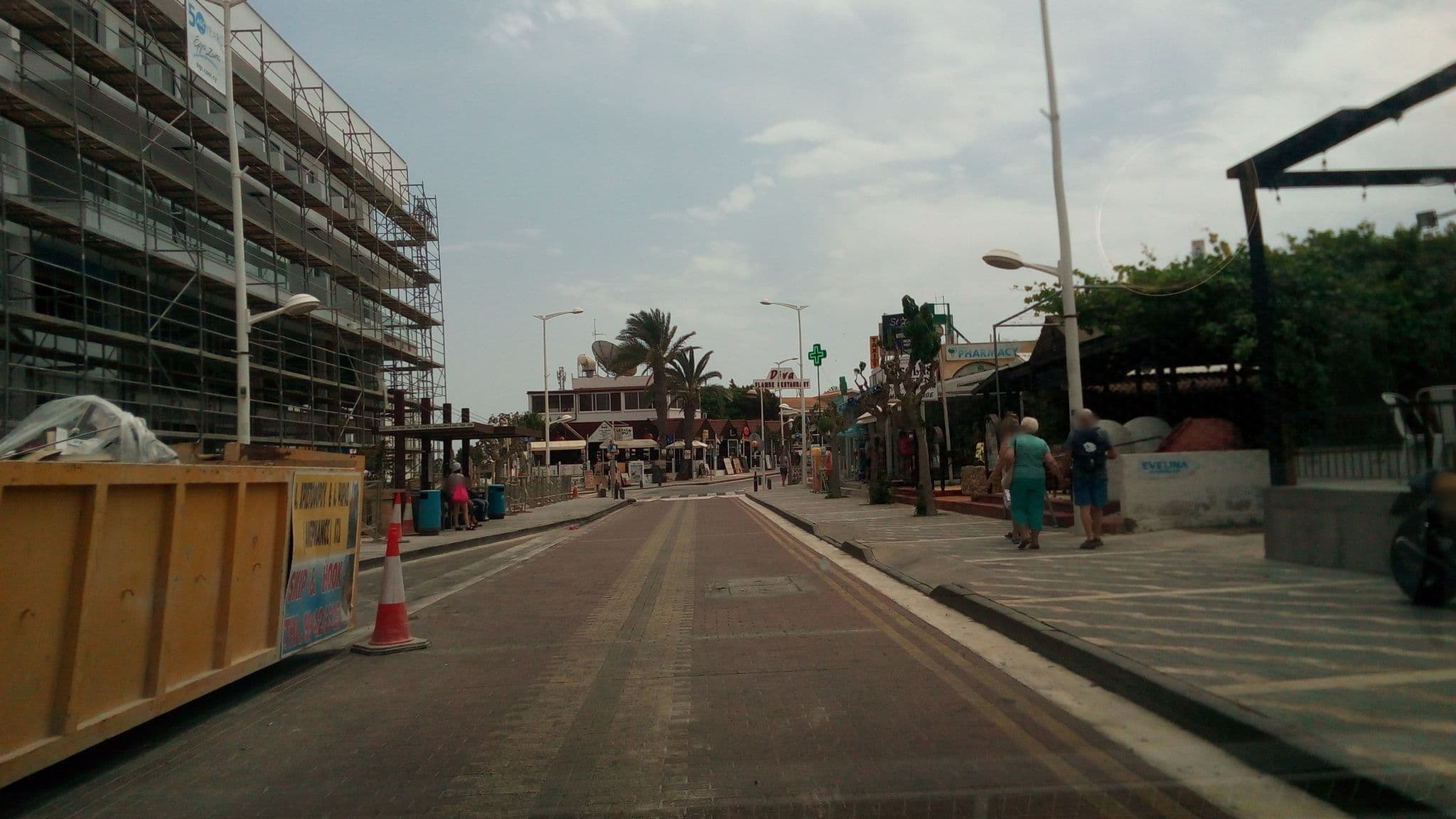 Street view near Protaras Plaza, Protaras