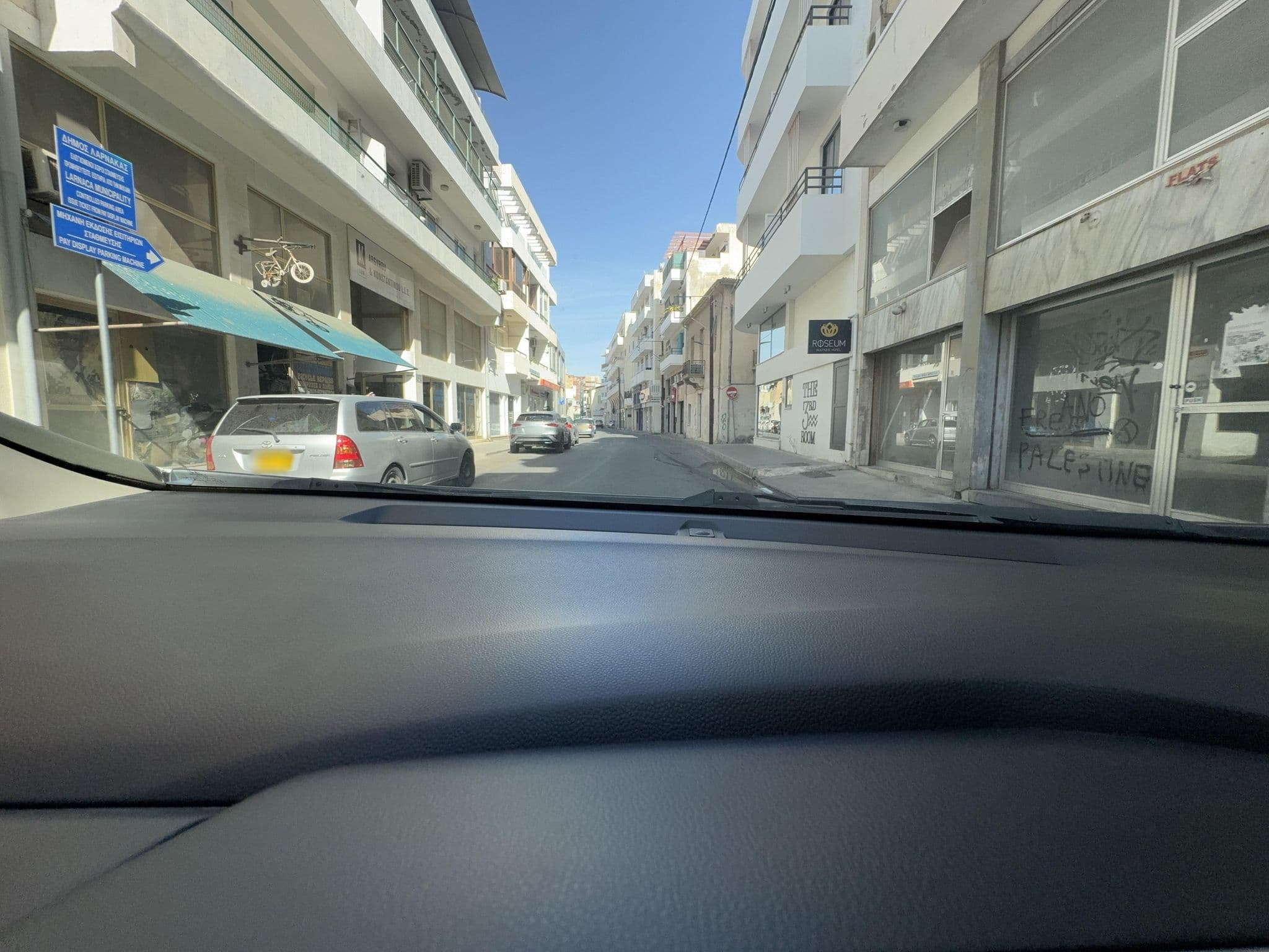 Street view near Roseum Boutique Hotel, Larnaca — © trifonasm (CC BY-SA · Mapillary)