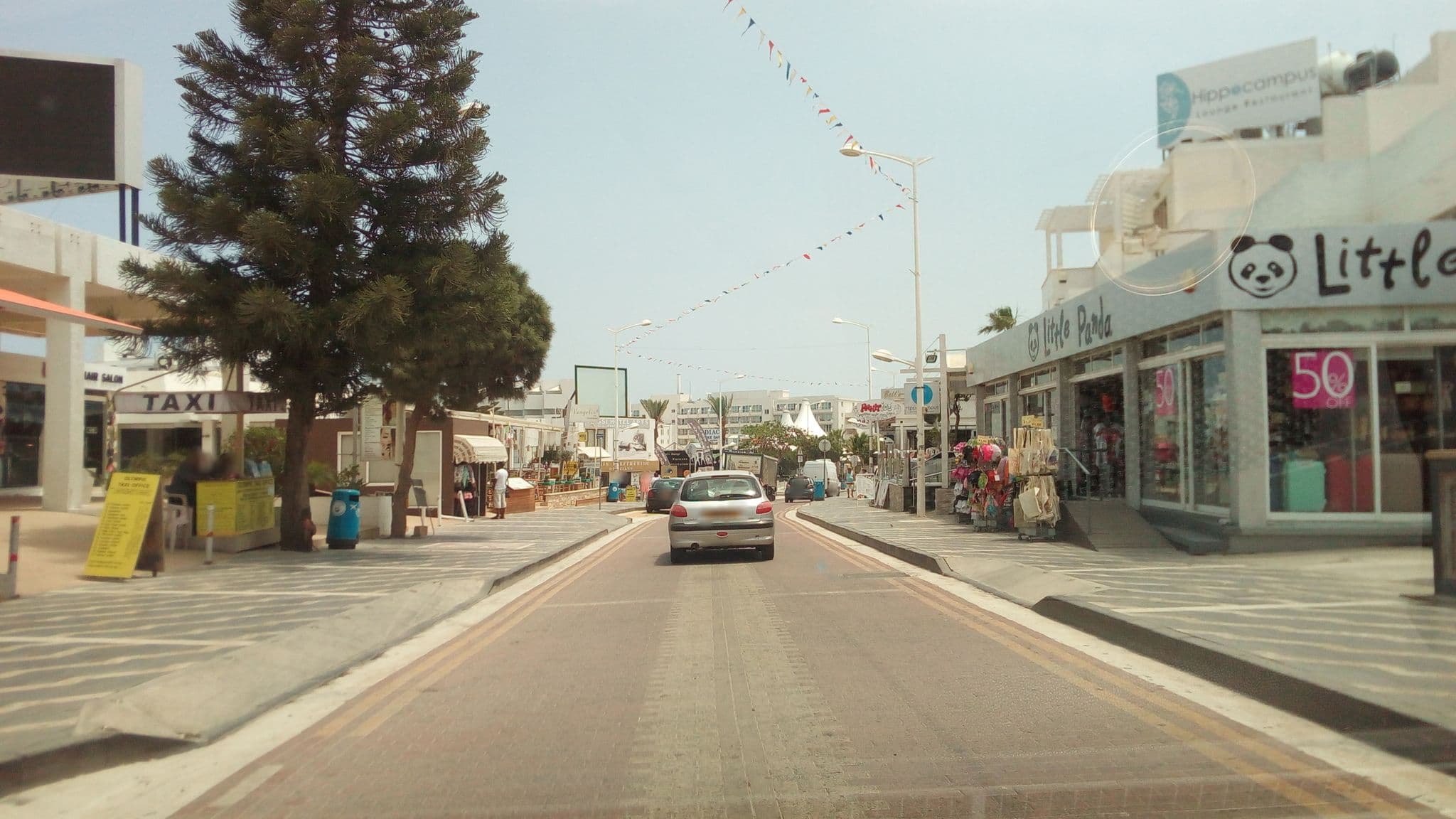 Street view near Vrissaki Hotel Apartments, Protaras