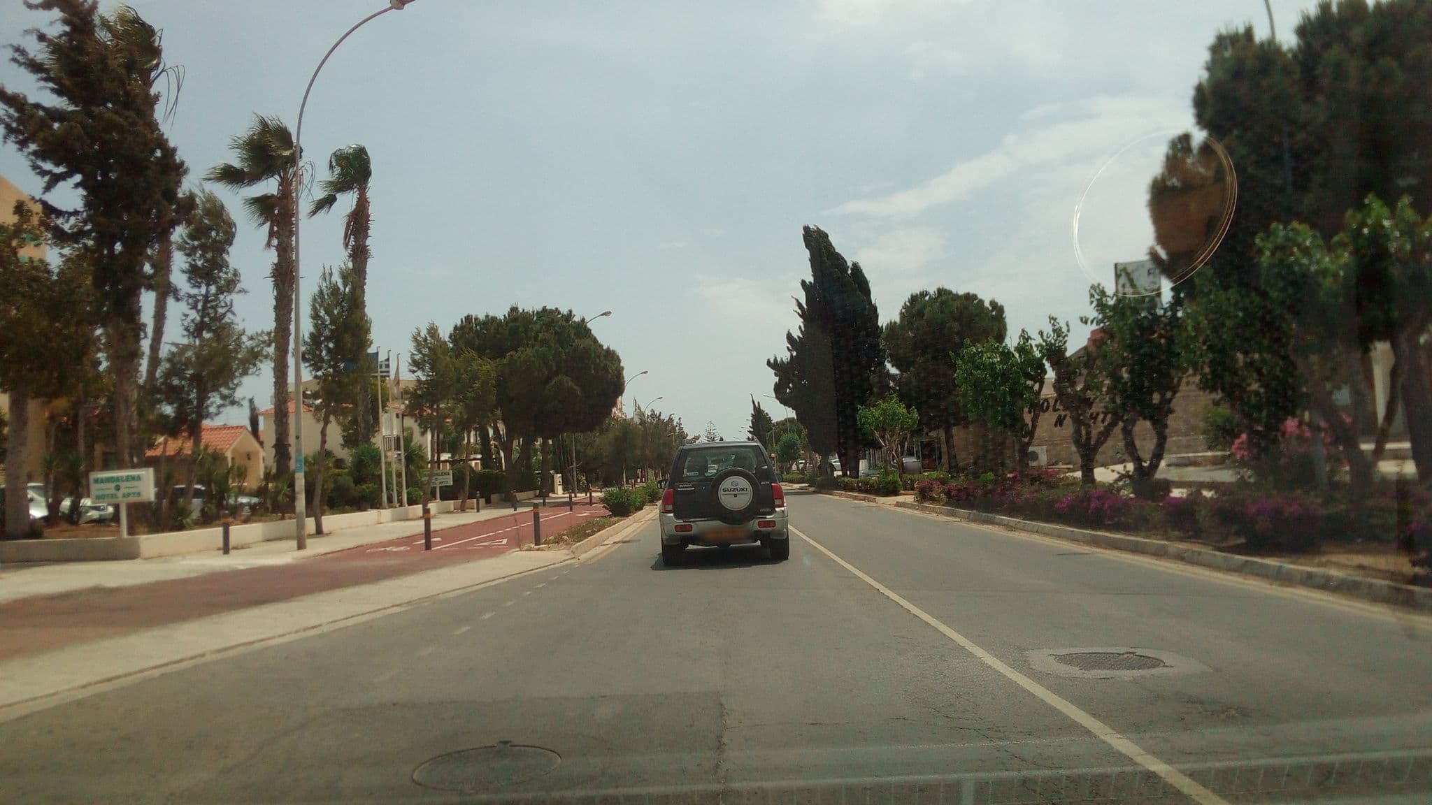 Street view near Mandalena Hotel Apartments, Protaras