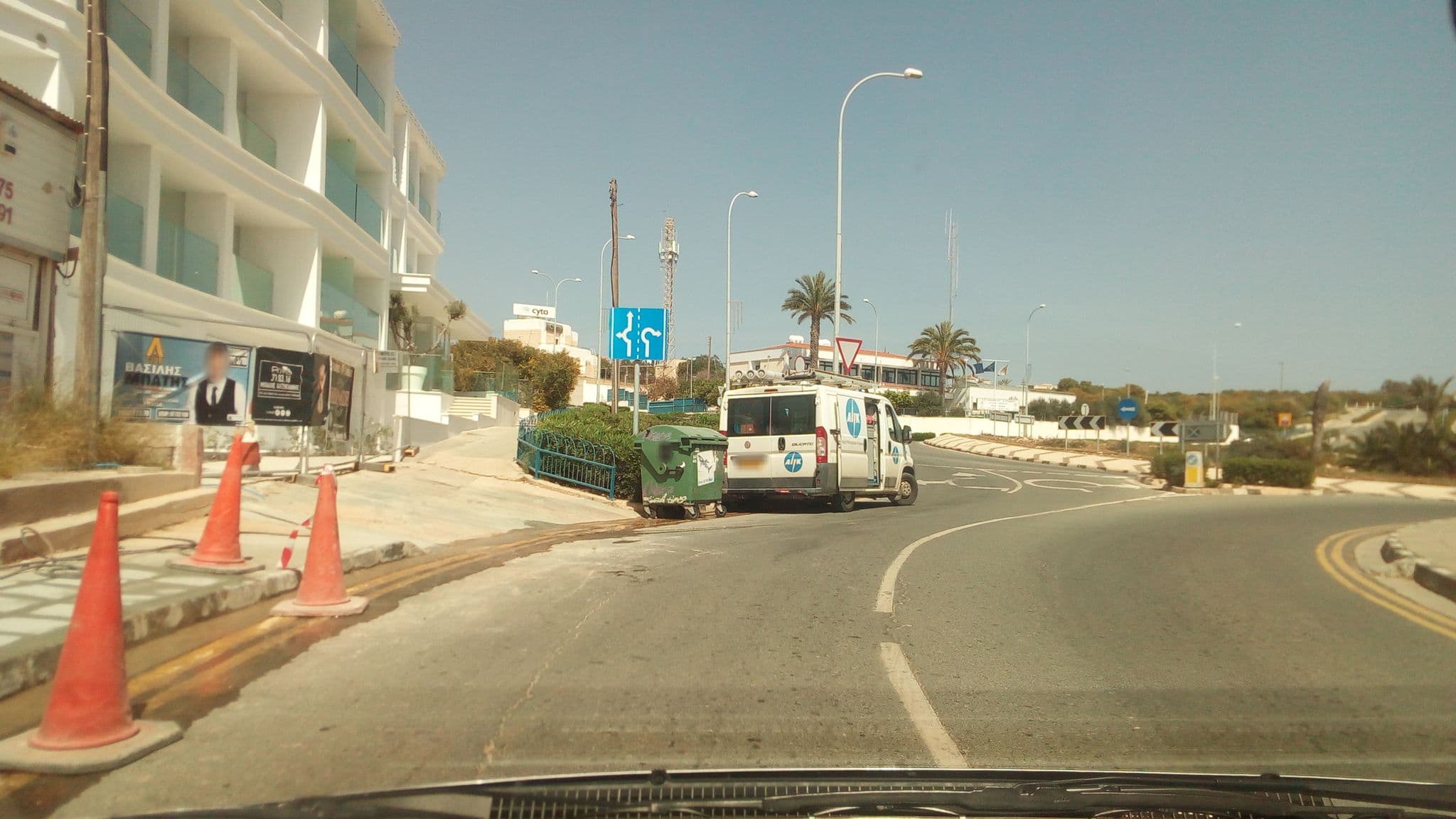 Street view near Hotel Napa Suites, Ayia Napa — © stpkyriakou (CC BY-SA · Mapillary)