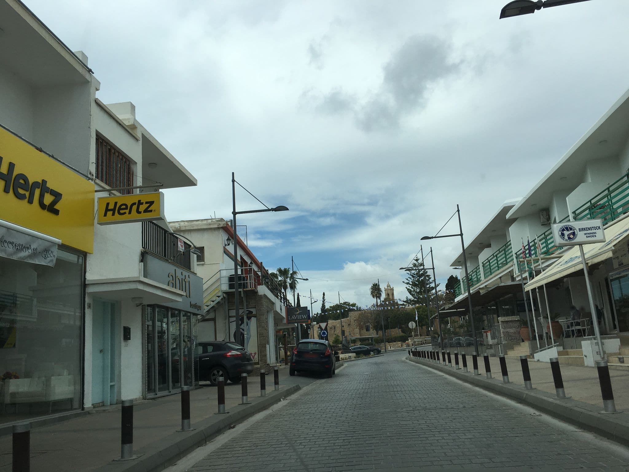 Street view near Eligonia Hotel Apartments, Ayia Napa — © volmart (CC BY-SA · Mapillary)