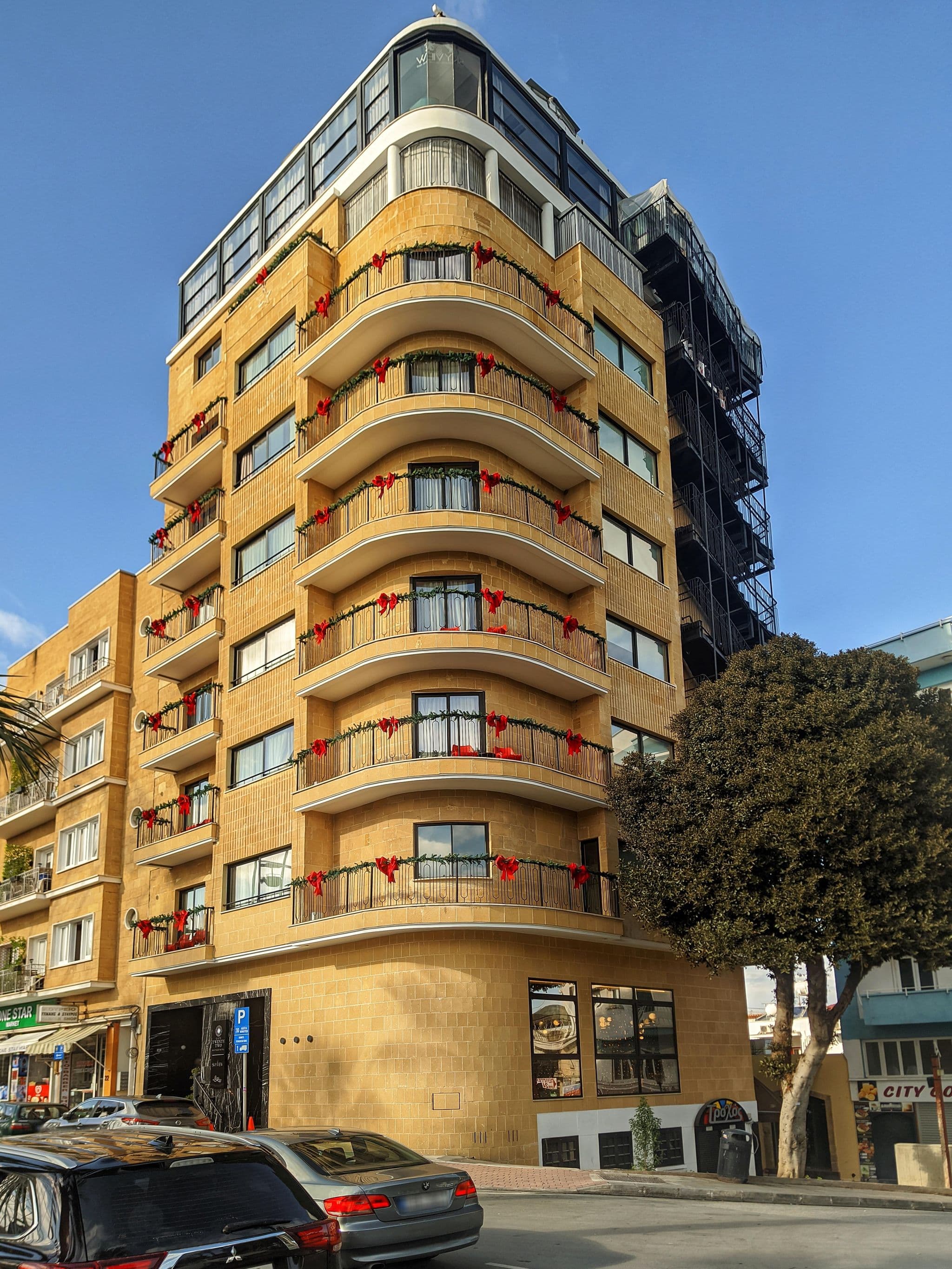 Street view near Gate22 Boutique Hotel, Nicosia — © km2bp (CC BY-SA · Mapillary)