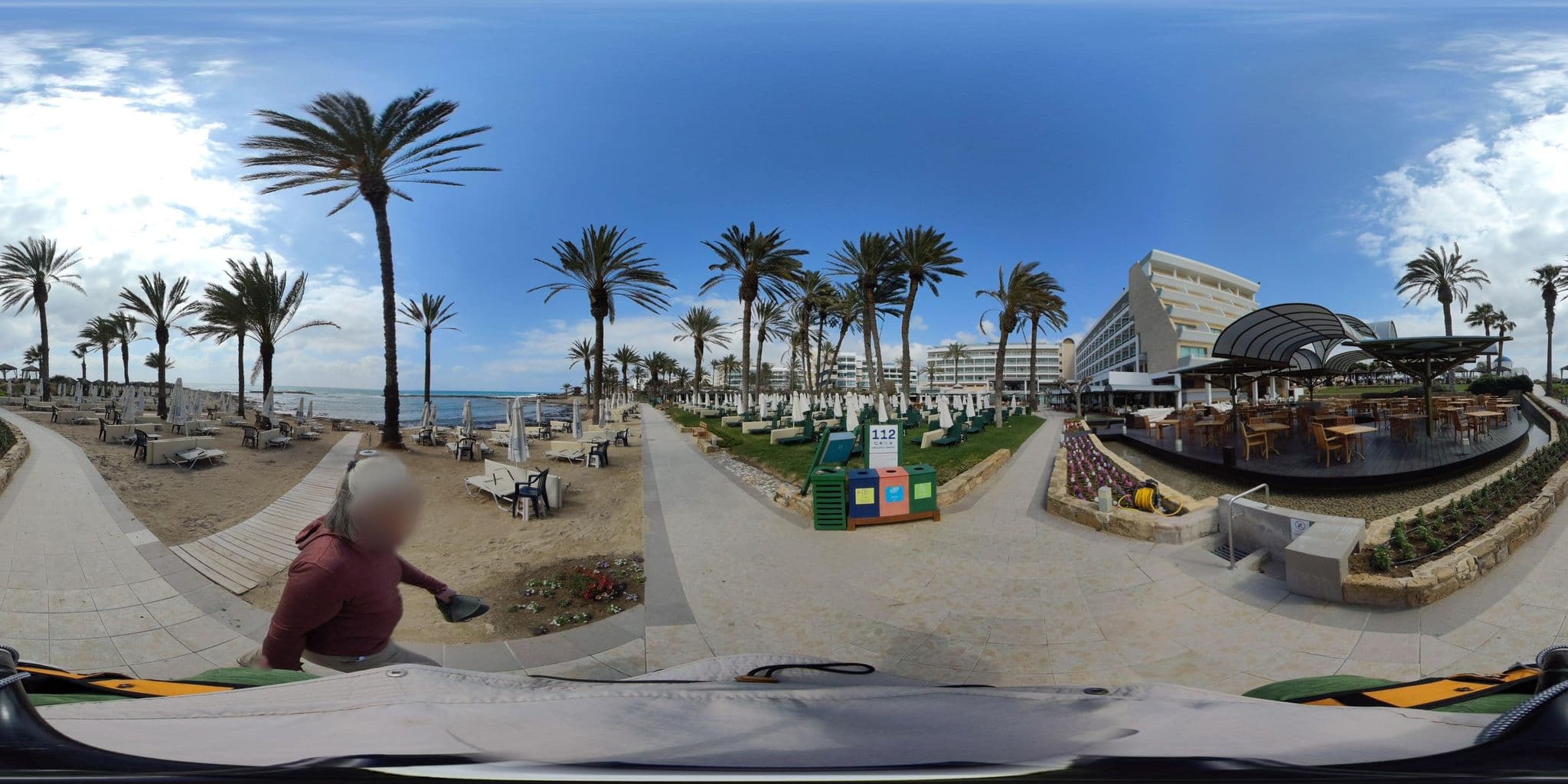 Street view near TUI BLUE Pioneer Beach, Geroskipou — © jg360 (CC BY-SA · Mapillary)