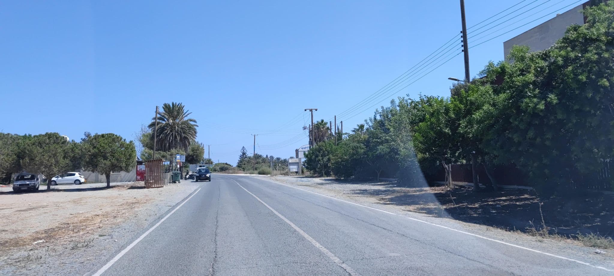 Street view near Kivos by the sea, Kofínou — © WhanTwo (CC BY-SA · Mapillary)