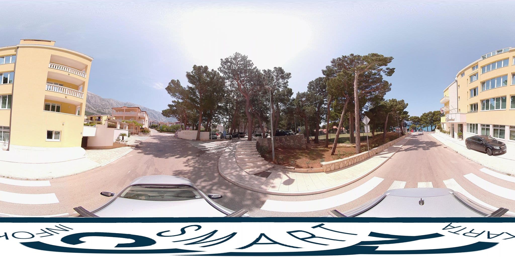 Street view near Hotel Bacchus, Baška Voda — © SilvioBasic (CC BY-SA · Mapillary)