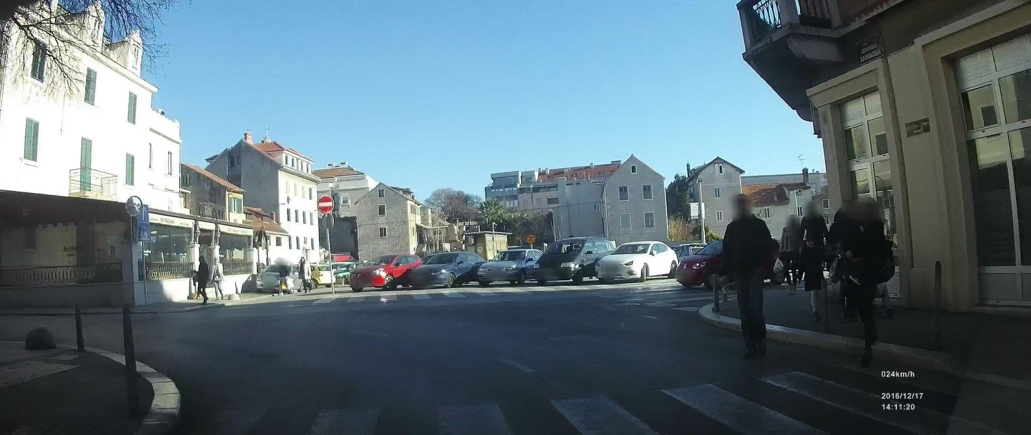 Street view near Hotel President, Split — © idelac (CC BY-SA · Mapillary)