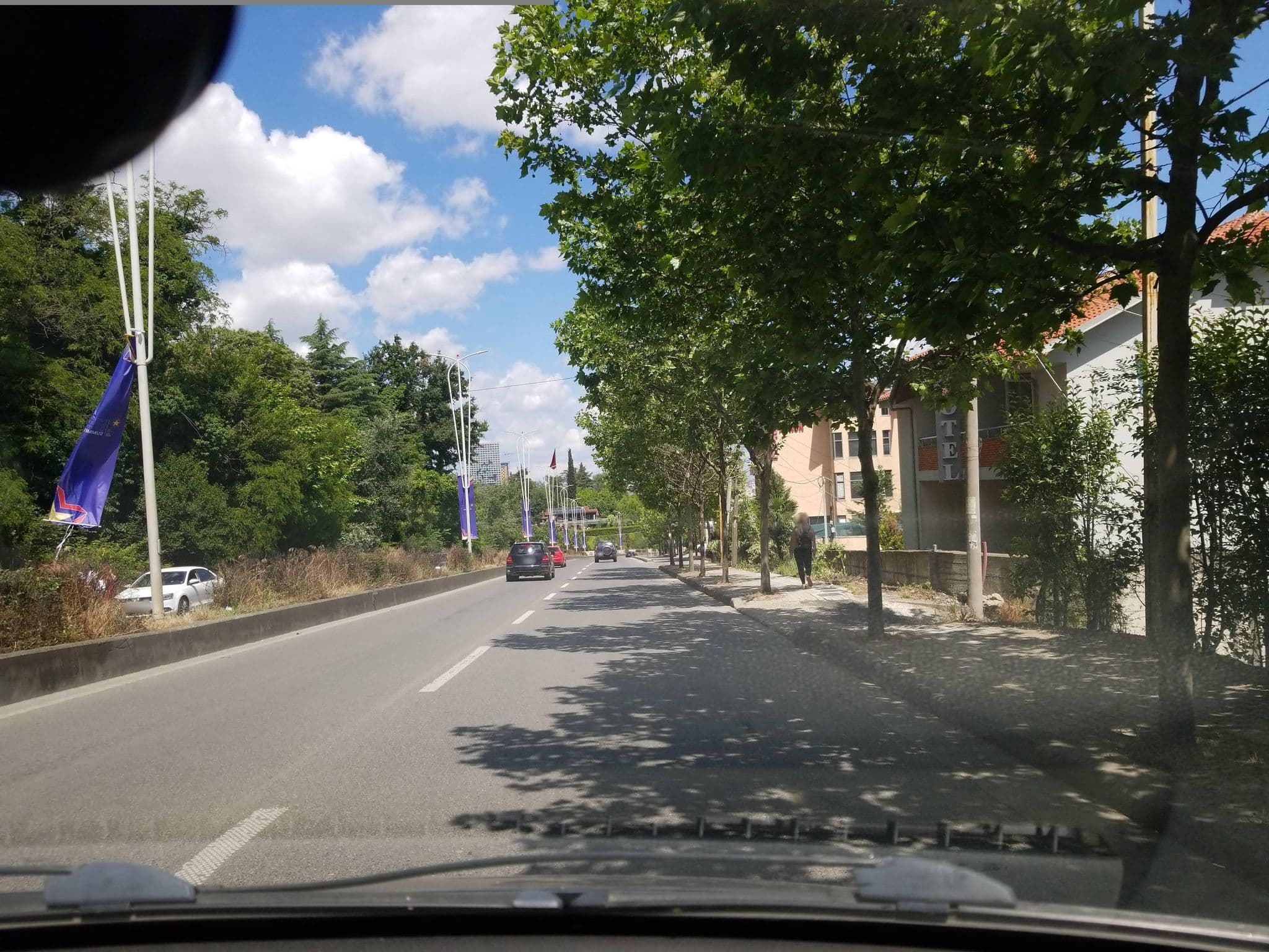 Street view near Brilant, Tirana