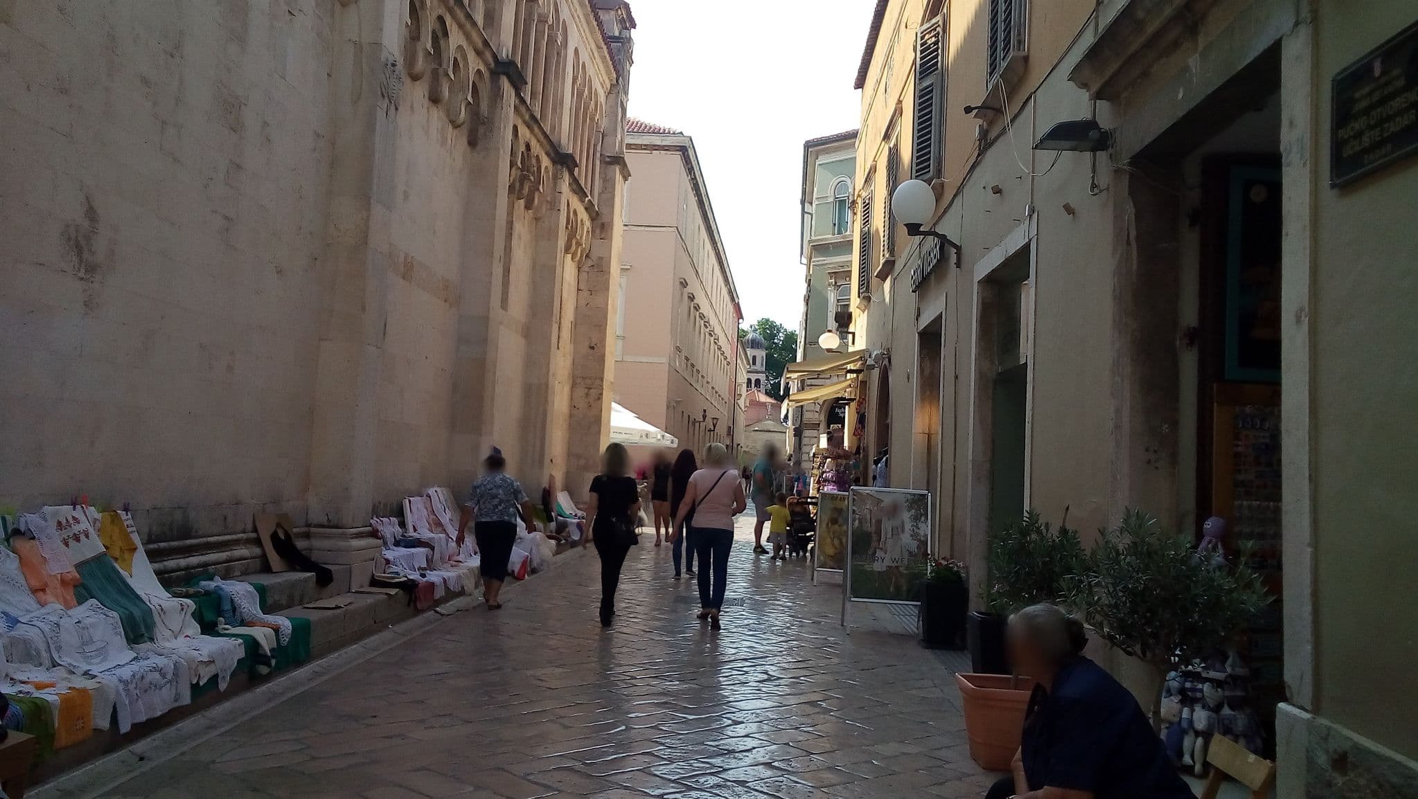 Street view near Central Apartments, Zadar