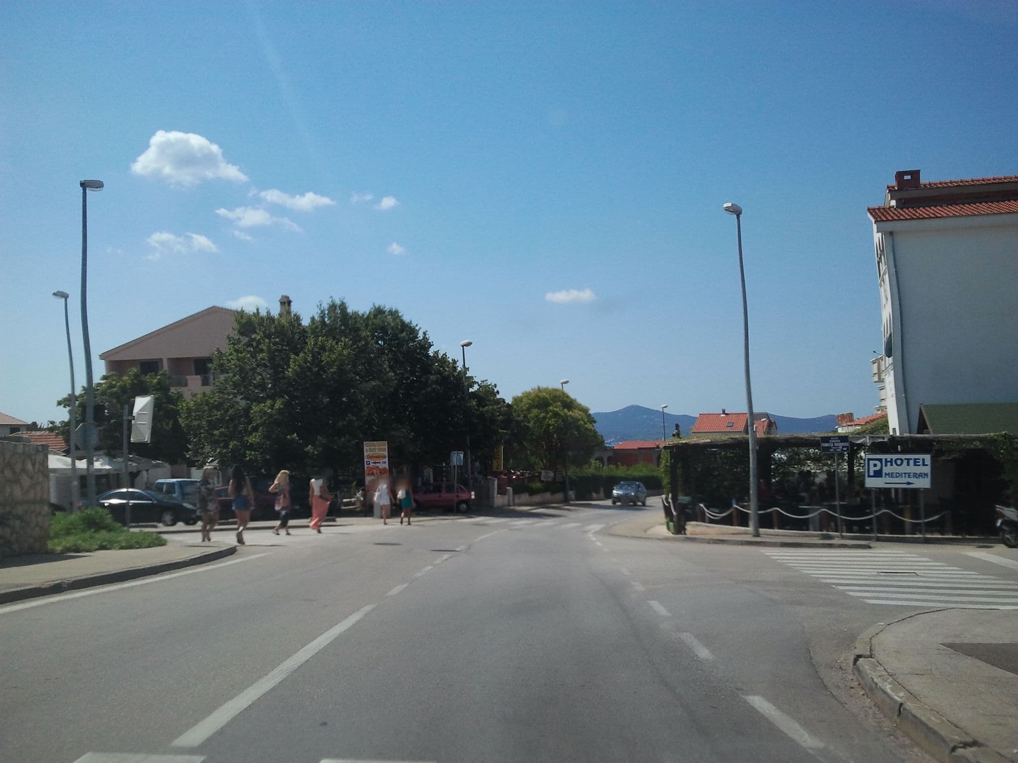 Street view near Villa Nicola Šanco, Zadar