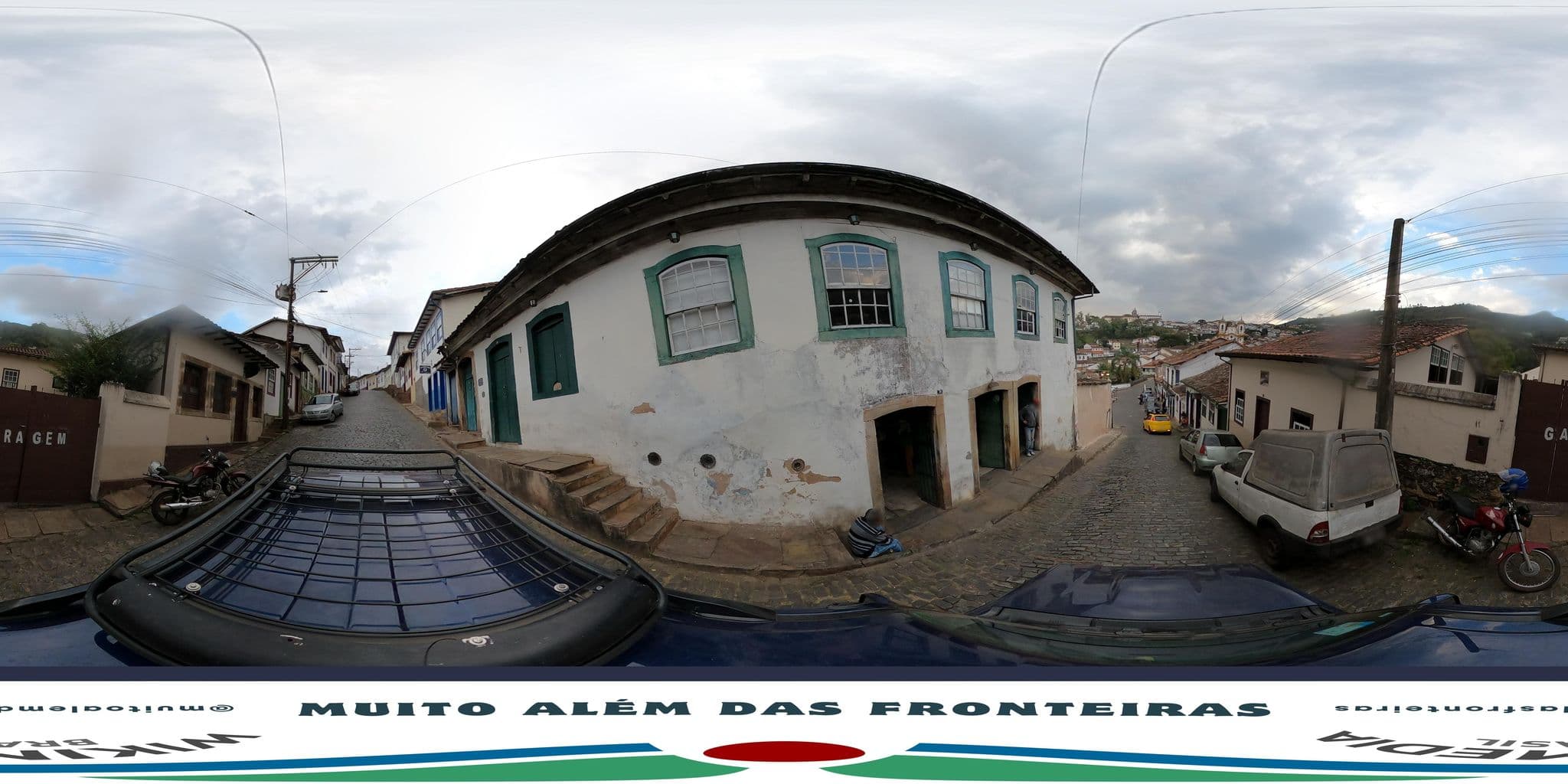 Street view near Hostel Minas, Ouro Preto — © MuitoAlemdasFronteiras (CC BY-SA · Mapillary)