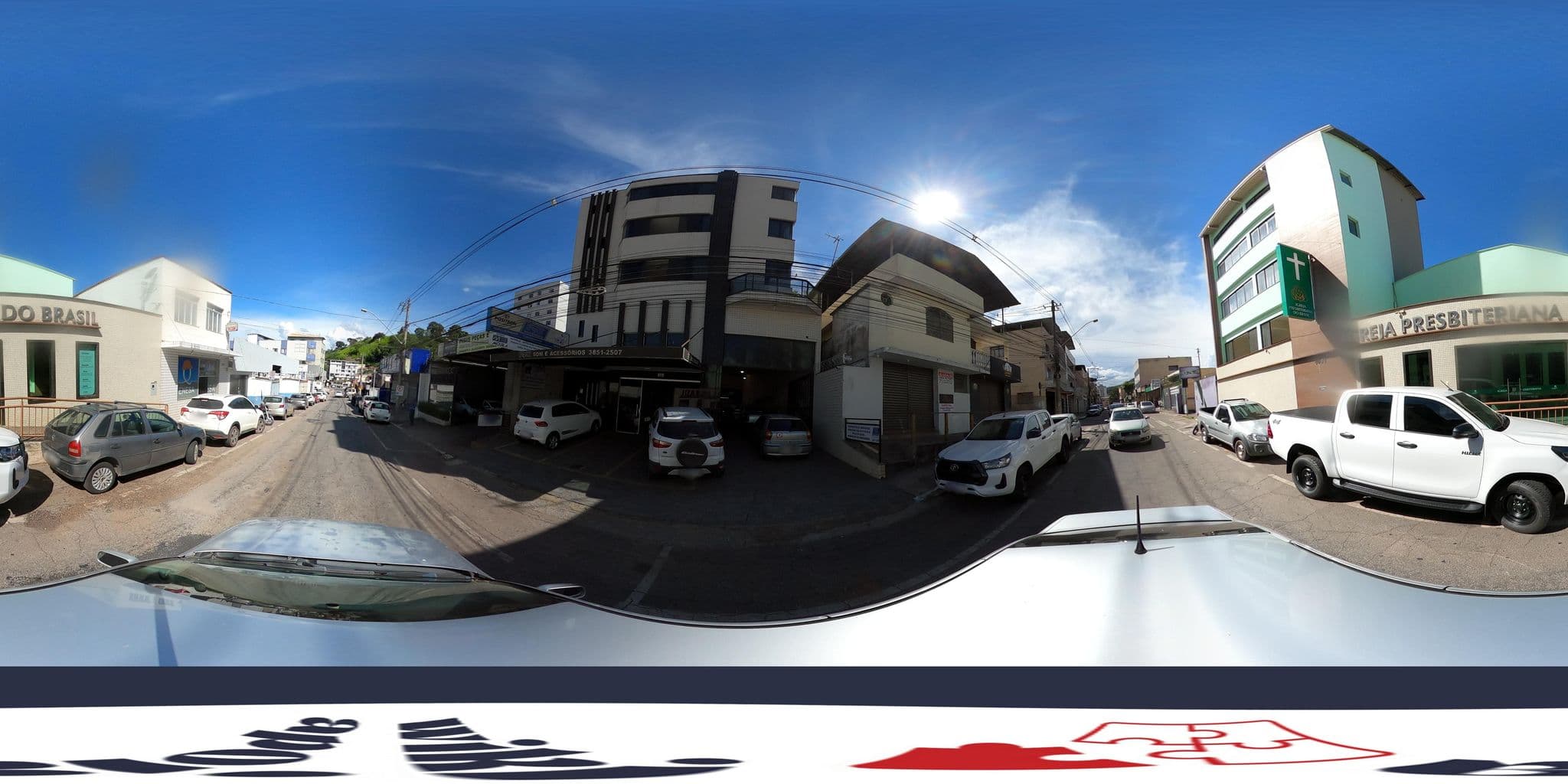 Street view near Hotel Aquarius, João Monlevade — © MuitoAlemdasFronteiras (CC BY-SA · Mapillary)