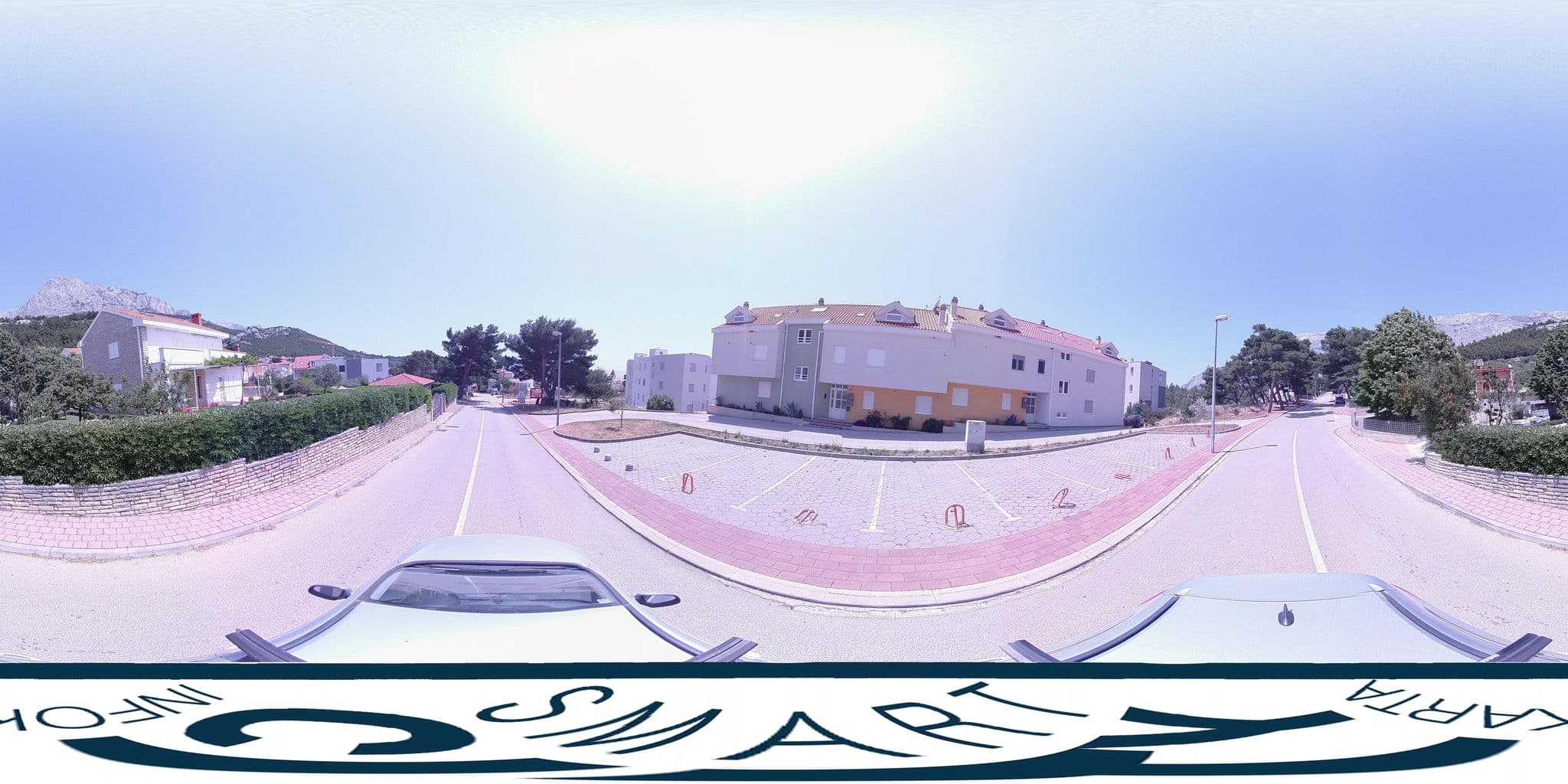Street view near Nina apartmans, Baška Voda — © SilvioBasic (CC BY-SA · Mapillary)