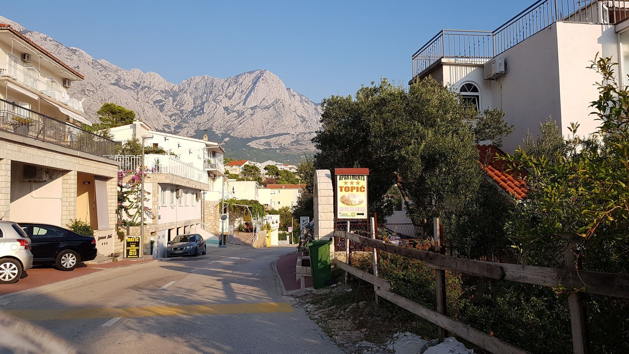 Street view near Hotel Goran, Baška Voda — © mcadam (CC BY-SA · Mapillary)