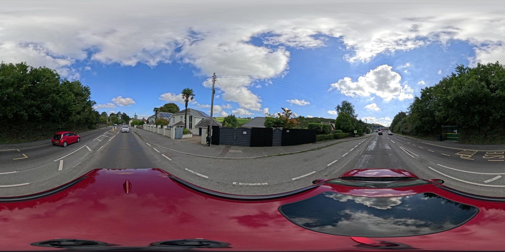 Street view near Tregoninny Farm Cottages, Probus — © southglos (CC BY-SA · Mapillary)